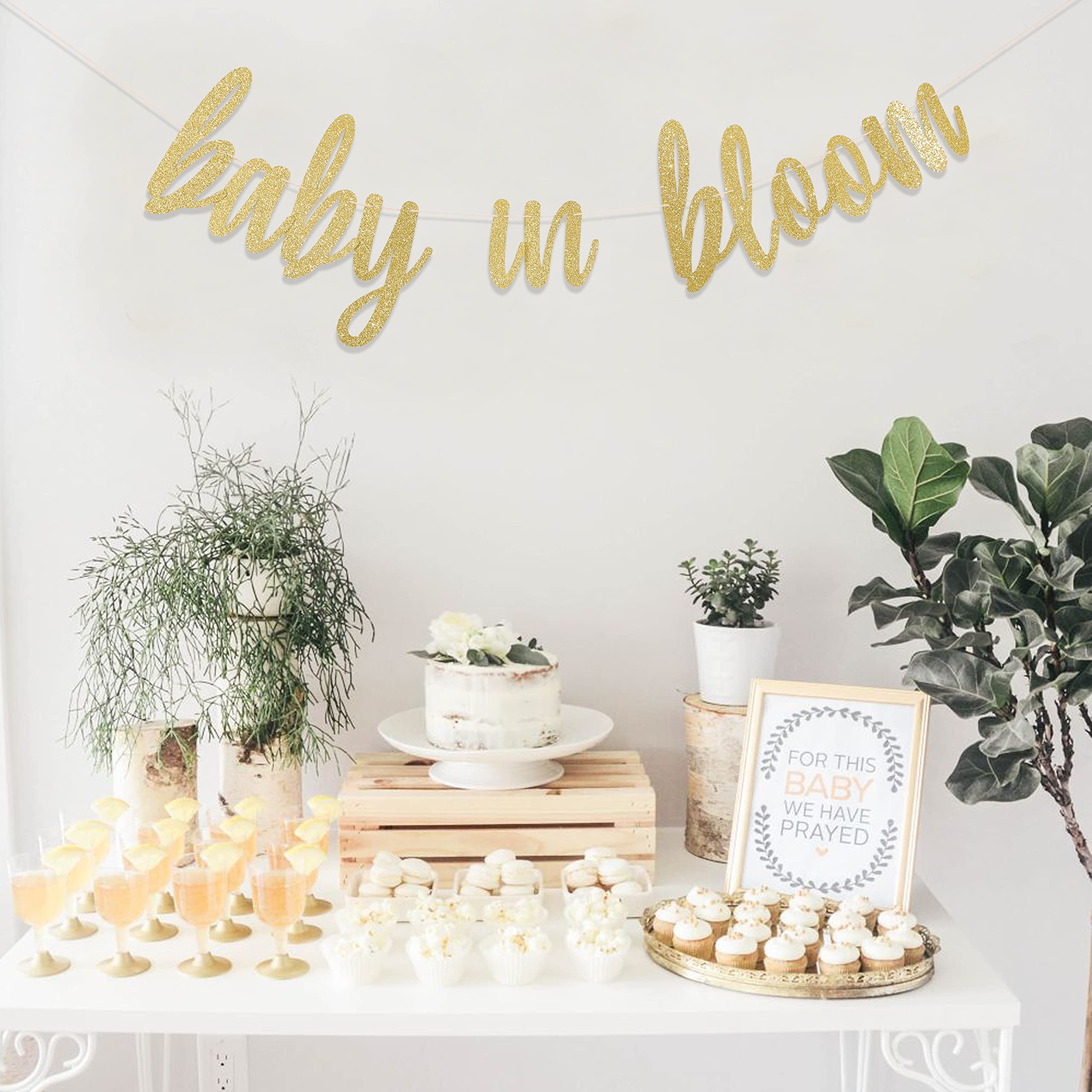 Baby In Bloom Banner - Baby In Bloom Shower, Baby Shower Decorations, Floral Theme Baby Shower Decorations, Flower Baby Shower B