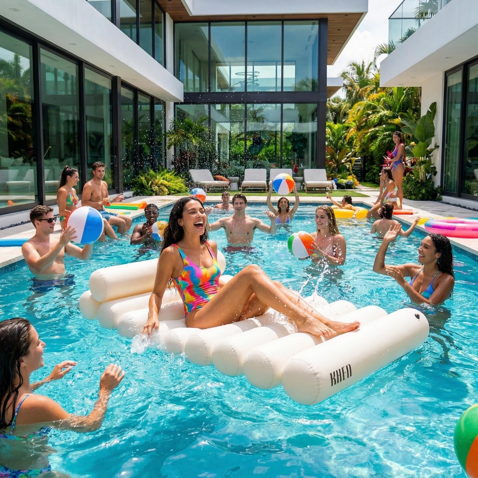Bubble White Pool Lounger