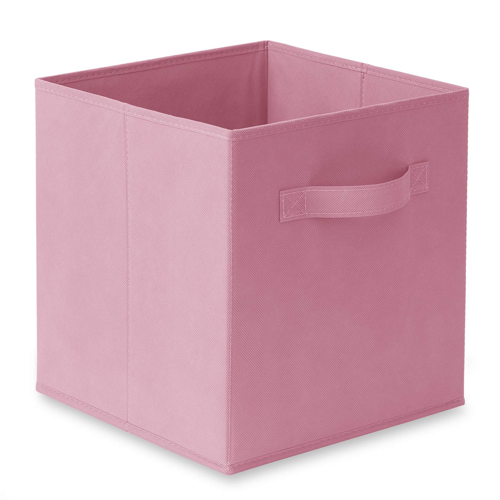 Casafield Set Of 6 Collapsible Fabric Cube Storage Bins, Light Pink - 11'' Foldable Cloth Baskets For Shelves, Cubby Organizers