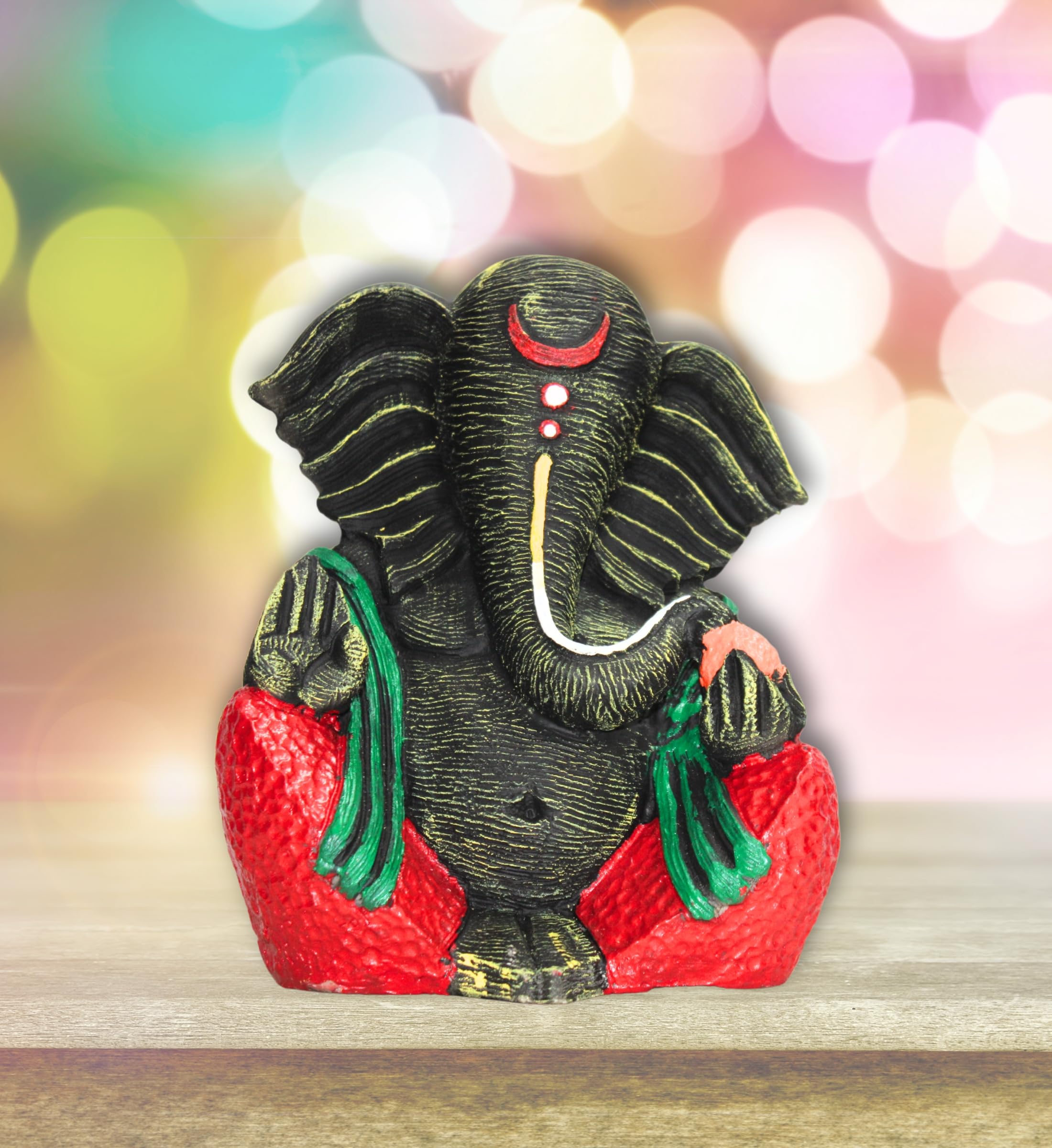 Stark Dcor Noble Ganesh Embrace Baseganpati Idol For Home Decor Puja Lord Ganesh Statue Gift For Office Desk Puja Room Figurine