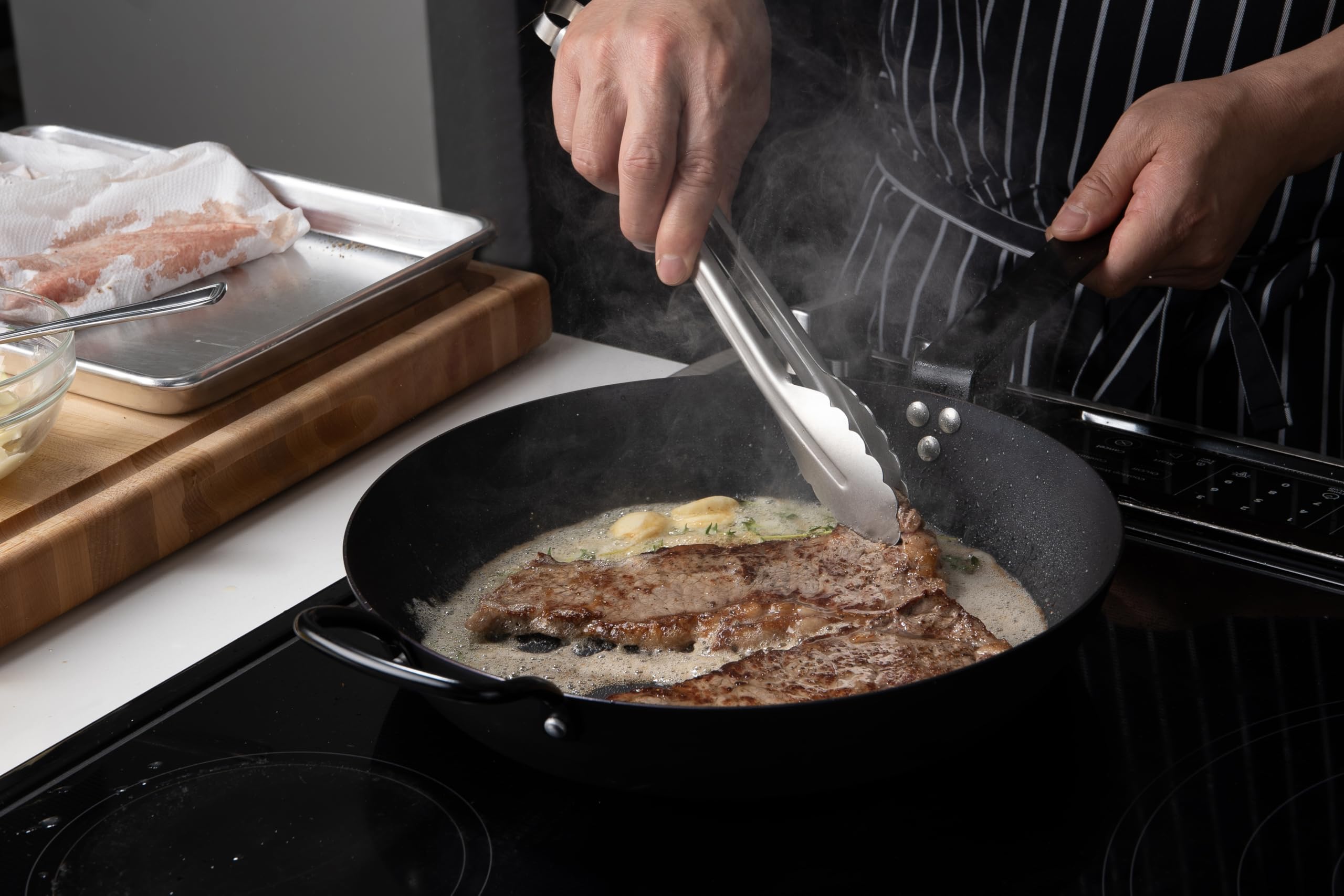 Cuisipro 12-Inch Stainless Steel Locking Tongs
