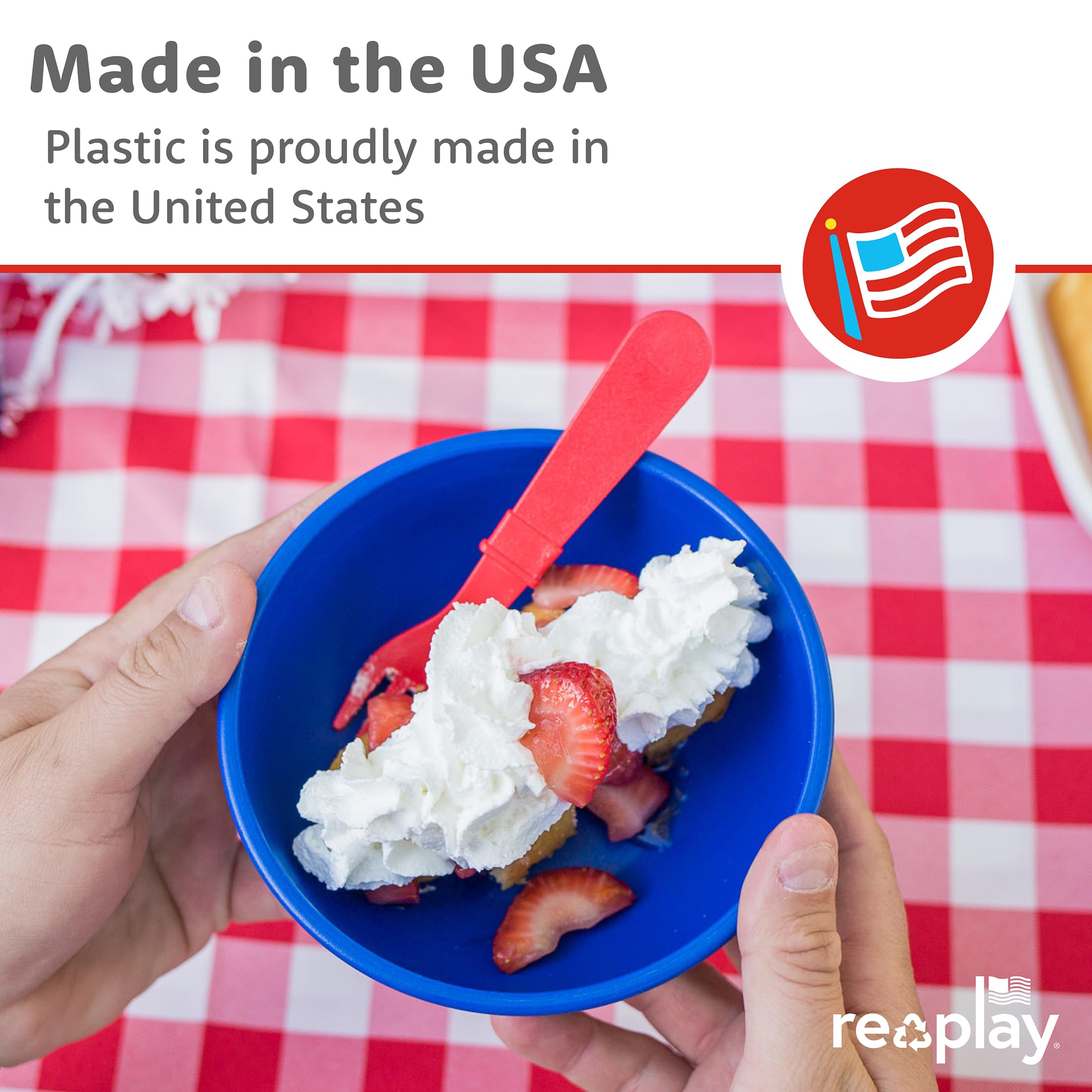 RE-PLAY Made in USA 8pk Toddler Feeding Utensils Spoon and Fork Set  Made from BPA Free Eco Friendly Recycled Milk Jugs - Virtua