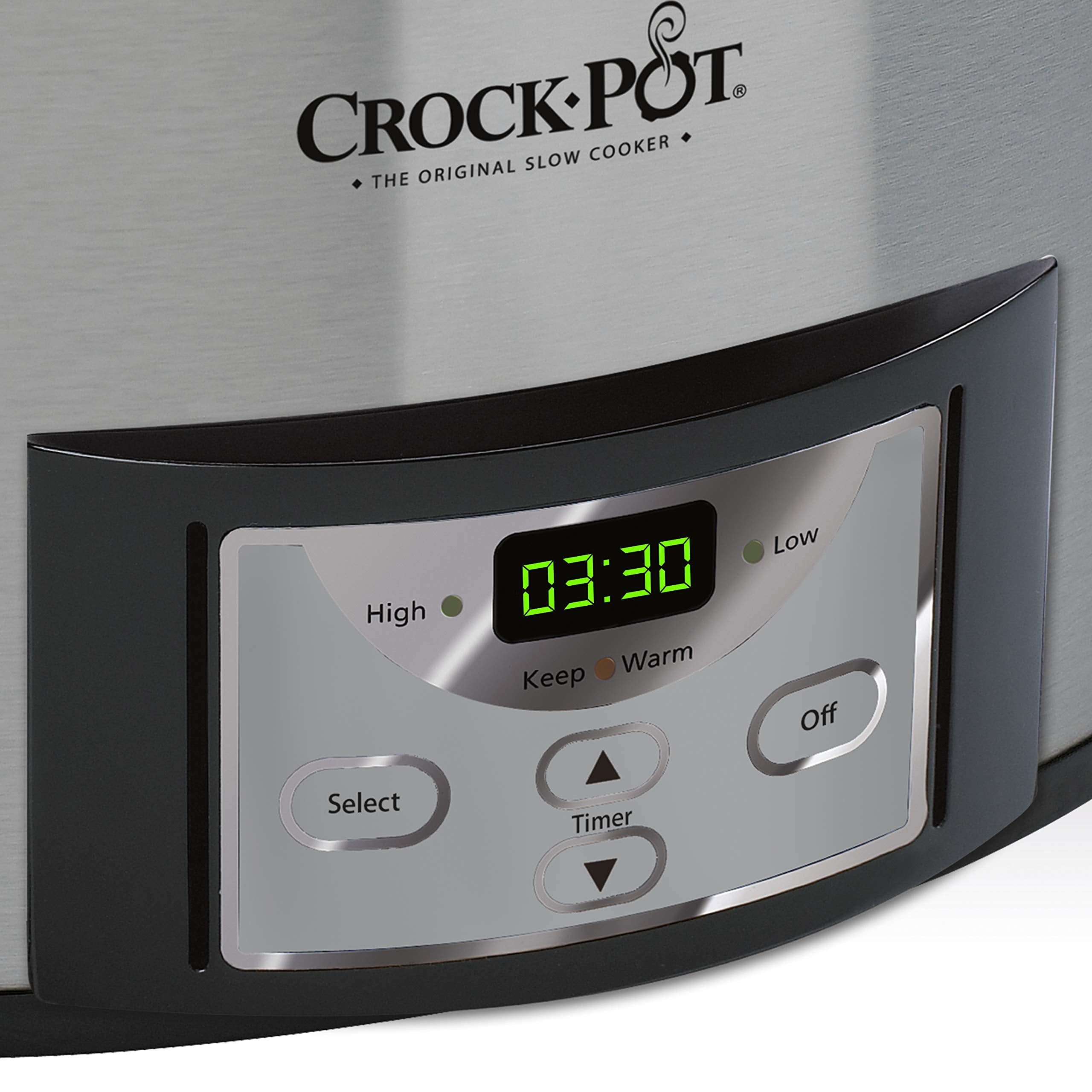 Crock-Pot 6 Quart Cook & Carry Programmable Slow Cooker With Digital Timer, Stainless Steel (Cpscvc60Ll-S), Pack Of 1