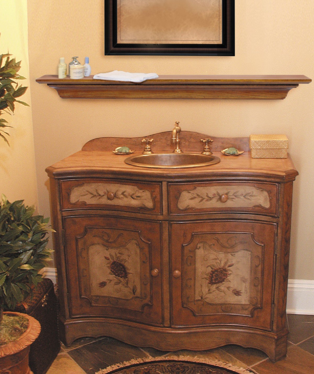 The Homestead 72'' Shelf or Mantel Shelf Unfinished