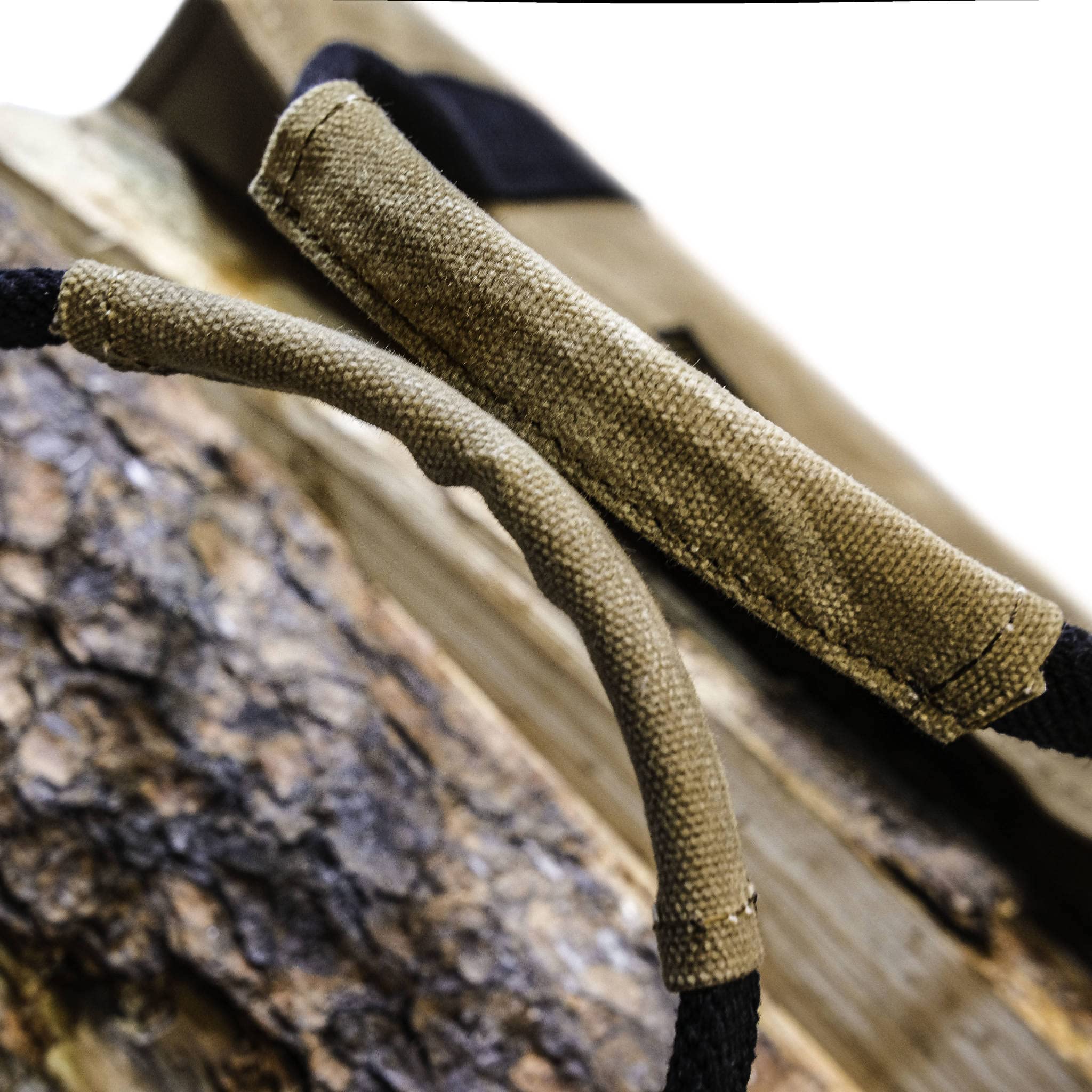 Readywares Firewood Bag, Wood Stove Storage, Easy Carrying Shoulder Strap, Extra Large Xl Design Tan