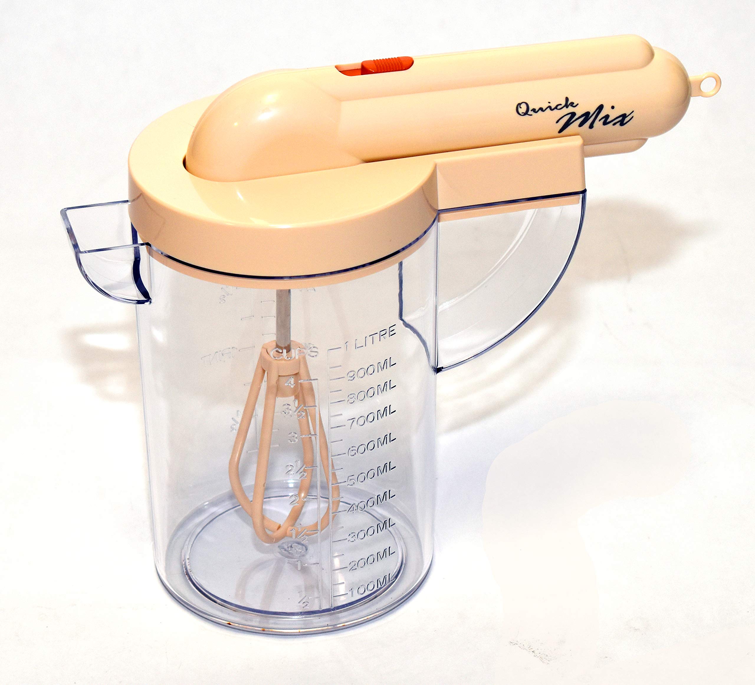 Sana Enterprises Dual Speed Portable Blender (Clear & Beige) Lightweight, Hands-Free Mini Blender With 1 Litre Measuring / Mixin