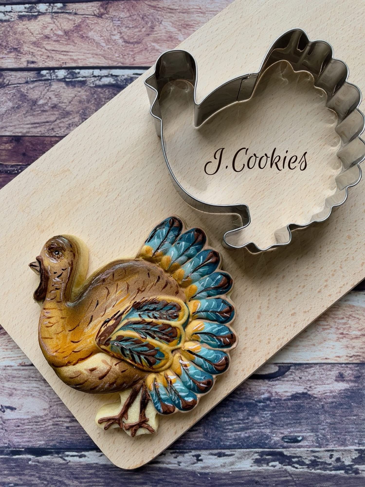 Liliao 4 Thanksgiving Turkey Cookie Cutter Stainless Steel