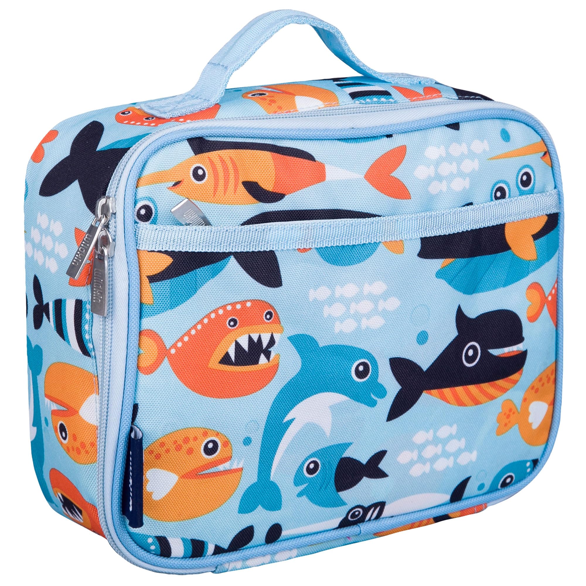 Wildkin Kids Insulated Lunch Box - Durable And Reusable For School & Travel - Big Fish
