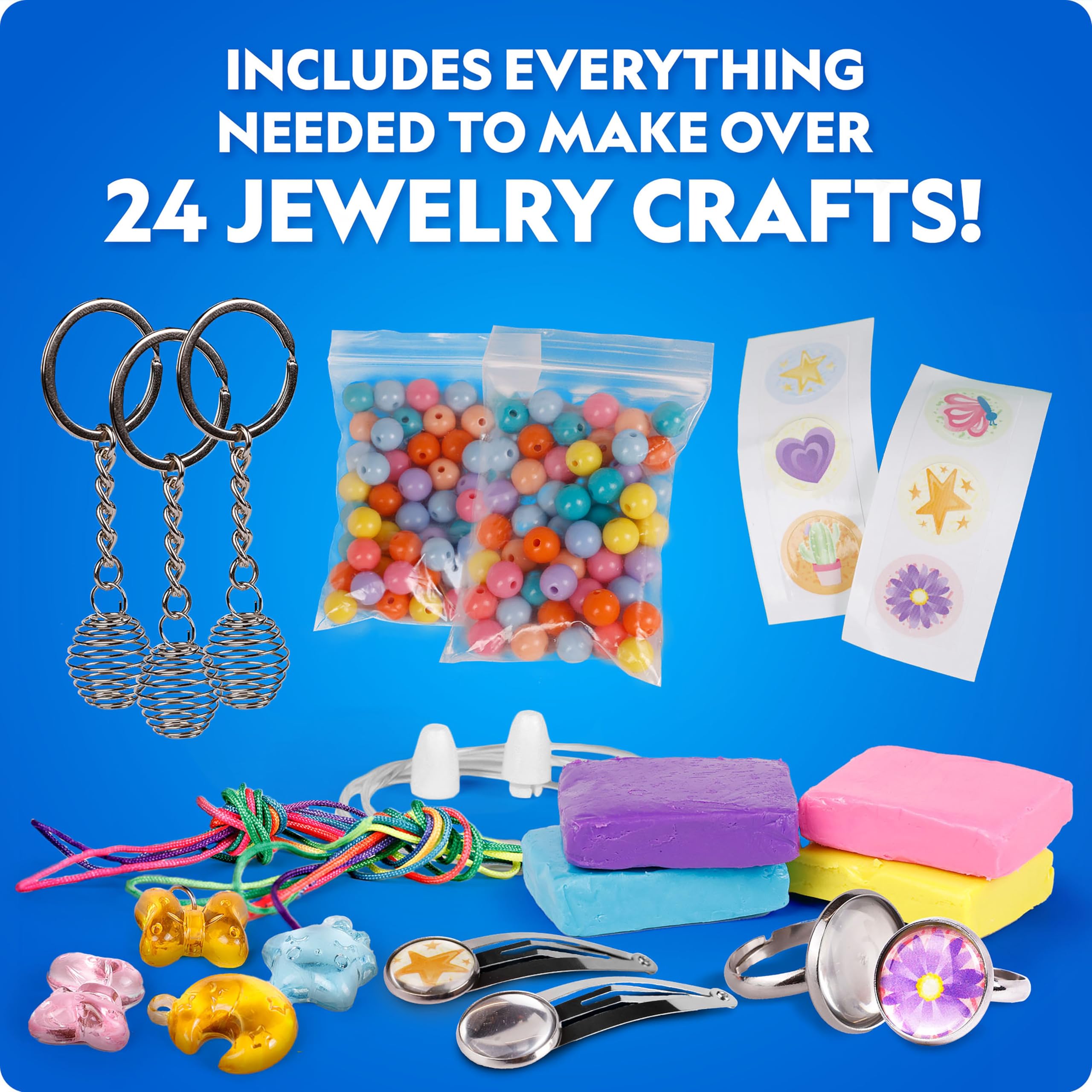 NATIONAL GEOGRAPHIC 2025 Jewelry Making Advent Calendar - Create 24+ Pieces of Jewelry, Christmas Countdown Calendar, Holiday Cr