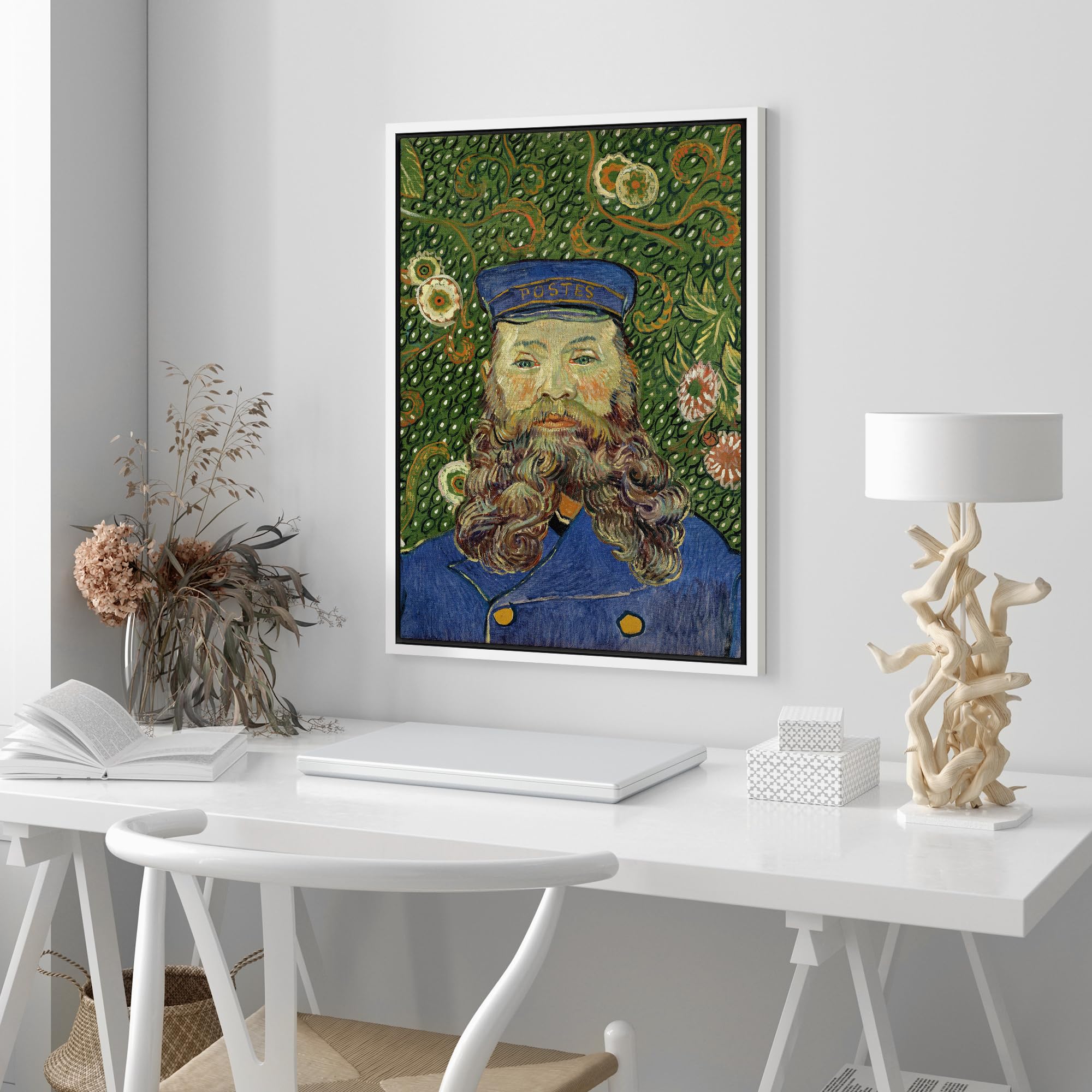 Wall26 Framed Canvas Print Wall Art Portrait Of Postman Joseph Roulin By Artist Vincent Van Gogh Nature Wilderness Illustrations