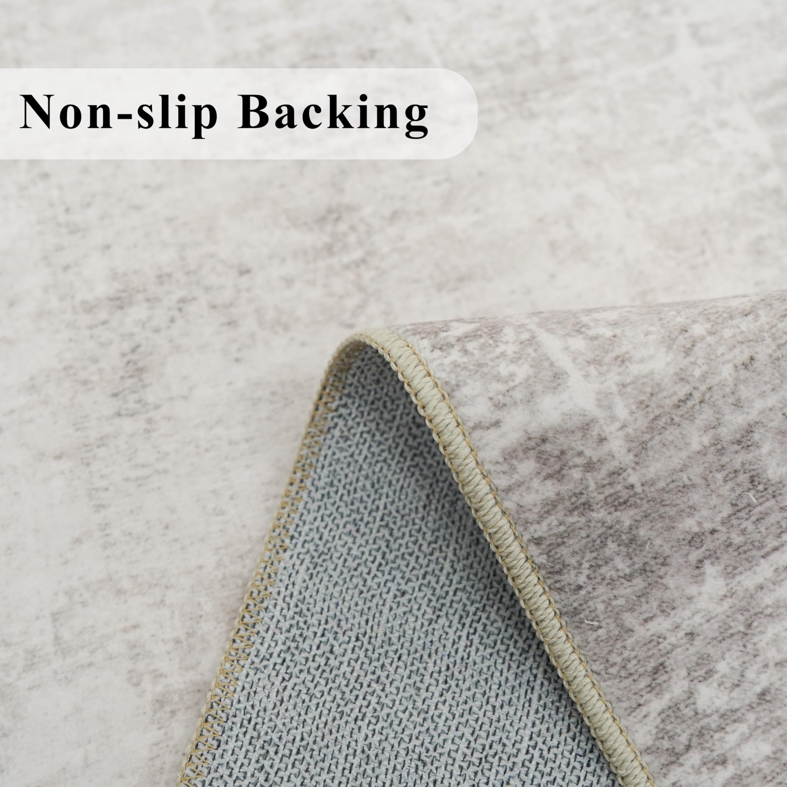 HY HAOYUNLAI 26x12 Runner Rugs for Hallways - Soft Kitchen Rug Non-Slip Rug Runner with Rubber Backing Washable Non Shedding So