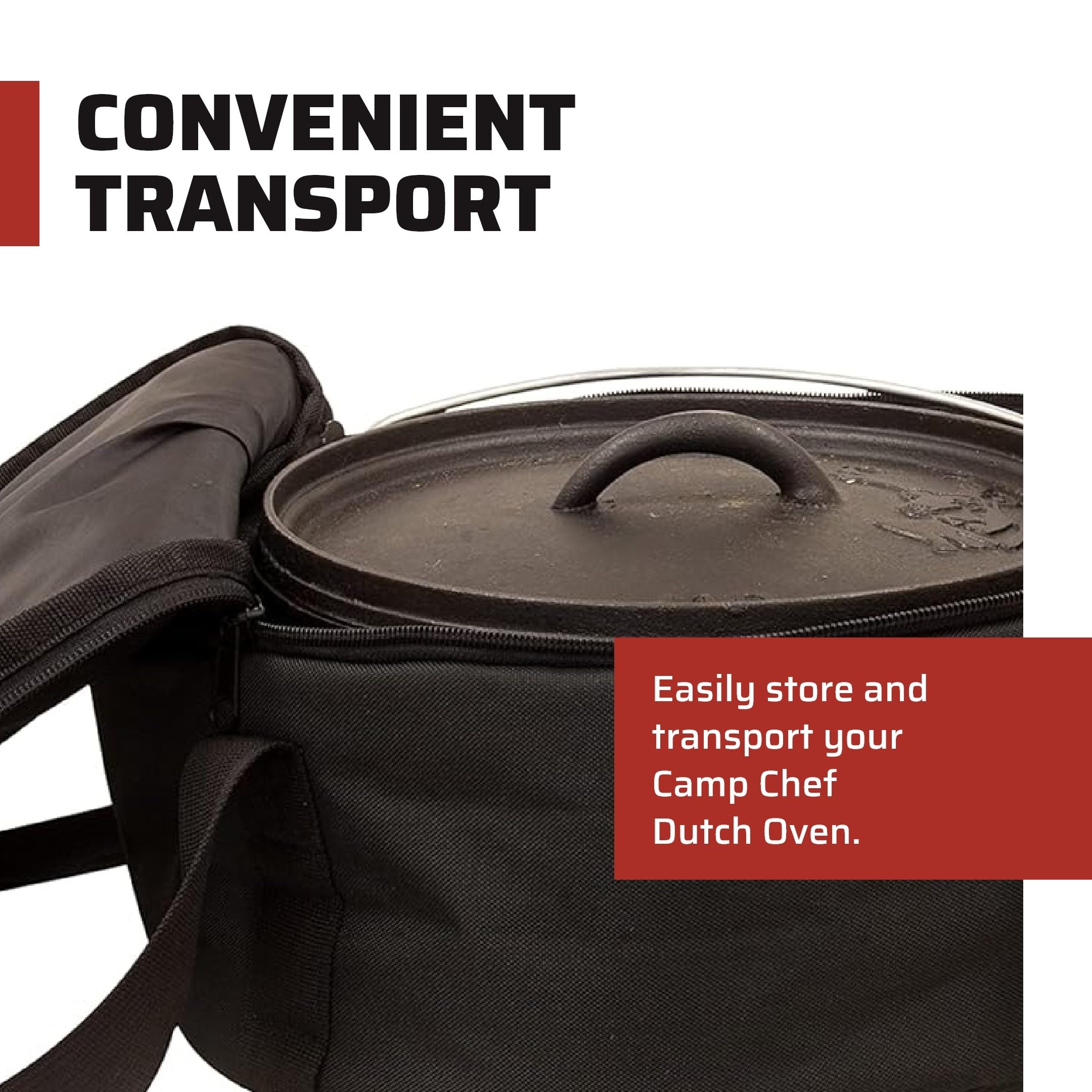 Camp Chef Dutch Oven Carry Bag - Carry Bag For Dutch Oven Accessories & Camping Gear - 10''