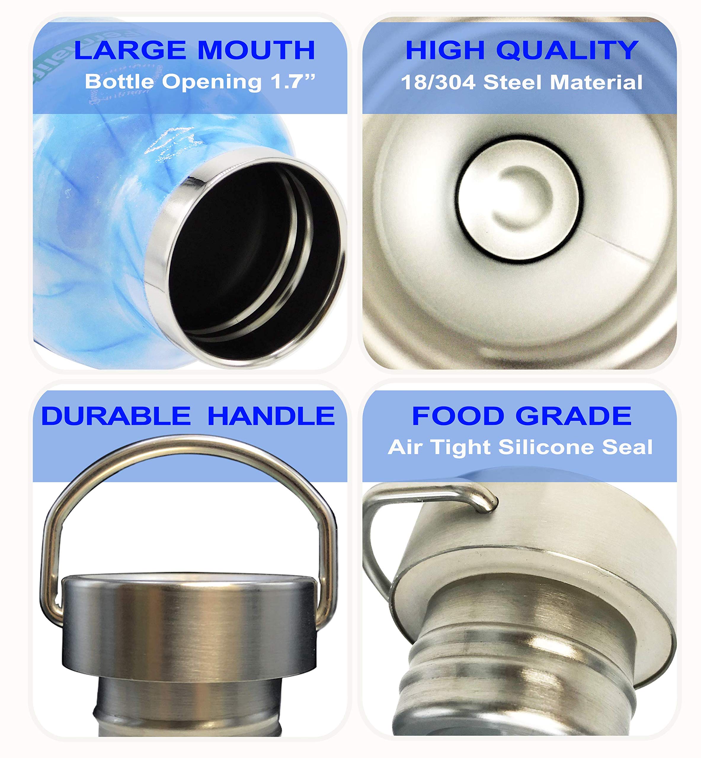 Fermalife Stainless Steel - Vacuum Sealed Double Insulated - Water Bottle 17Oz (500Ml)