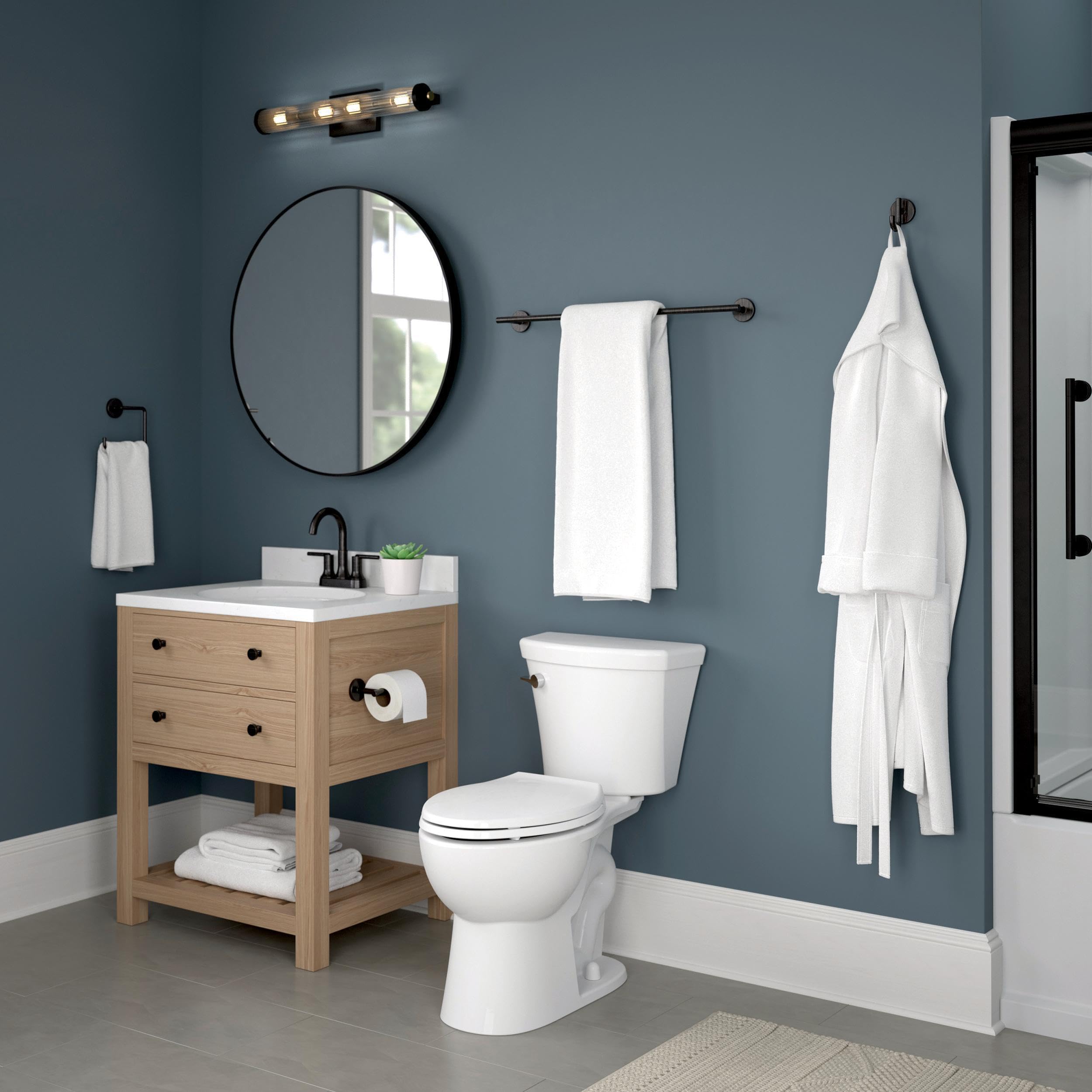 Delta 75930-Rb Trinsic 30 In. Wall Mount Towel Bar Bath Hardware Accessory In Venetian Bronze