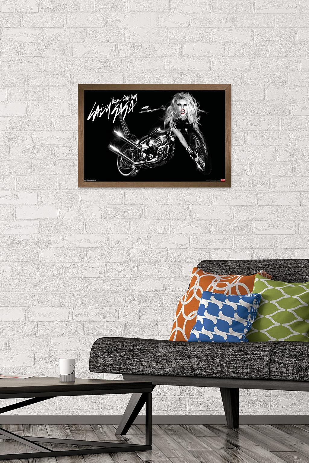 Trends International Lady Gaga - Cover Wall Poster, 14.725'' X 22.375'', Bronze Framed Version