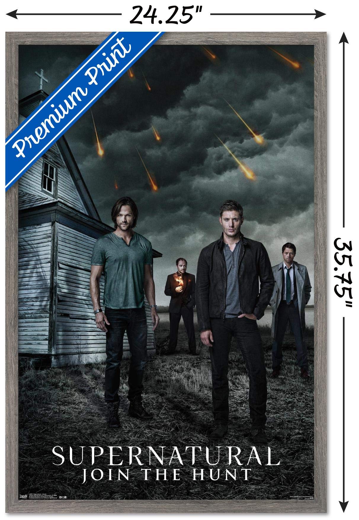 Trends International Supernatural-Church Wall Poster, 22.375'' X 34'', Barnwood Framed Version, 30 Count