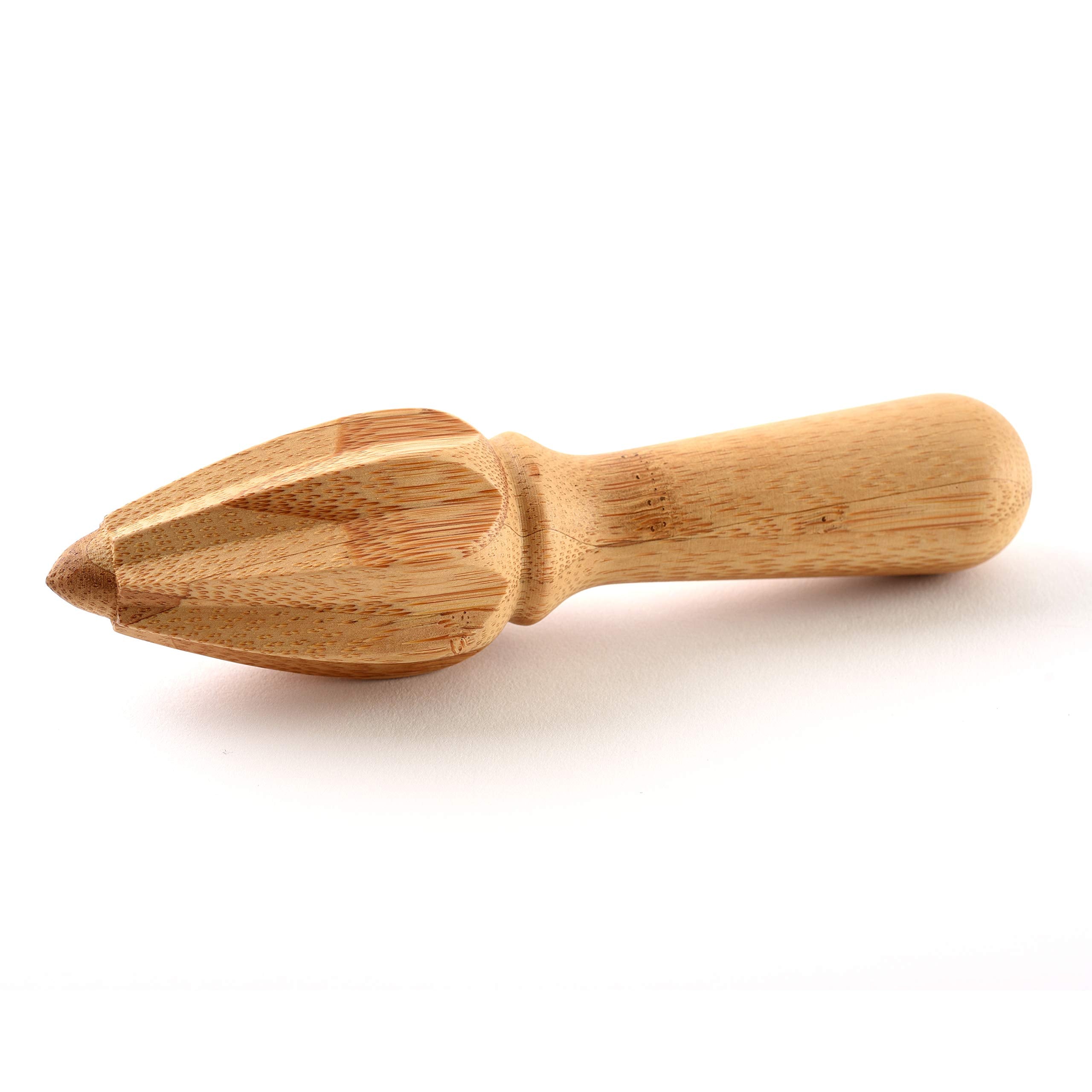 Norpro Bamboo Citrus Reamer, A, Beige