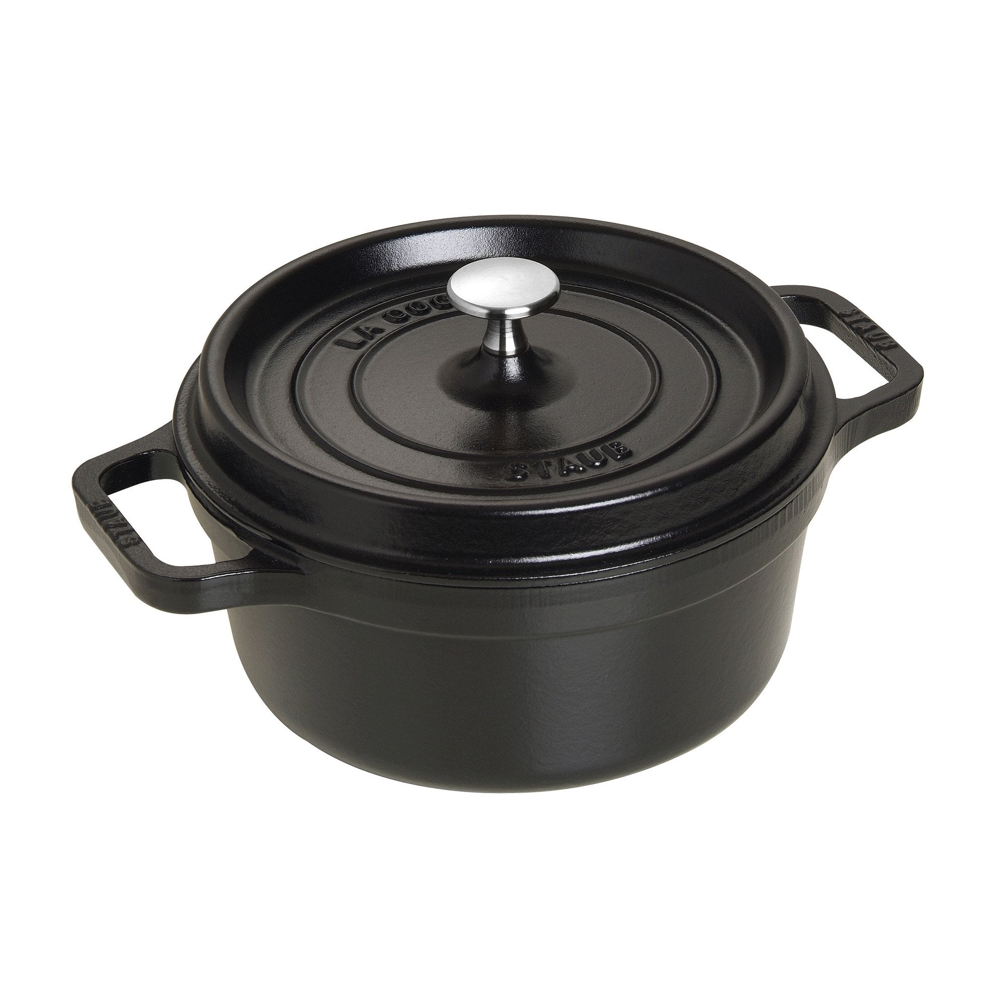 Staub Cast Iron 2.75-Qt Round Cocotte - Matte Black, Made In France