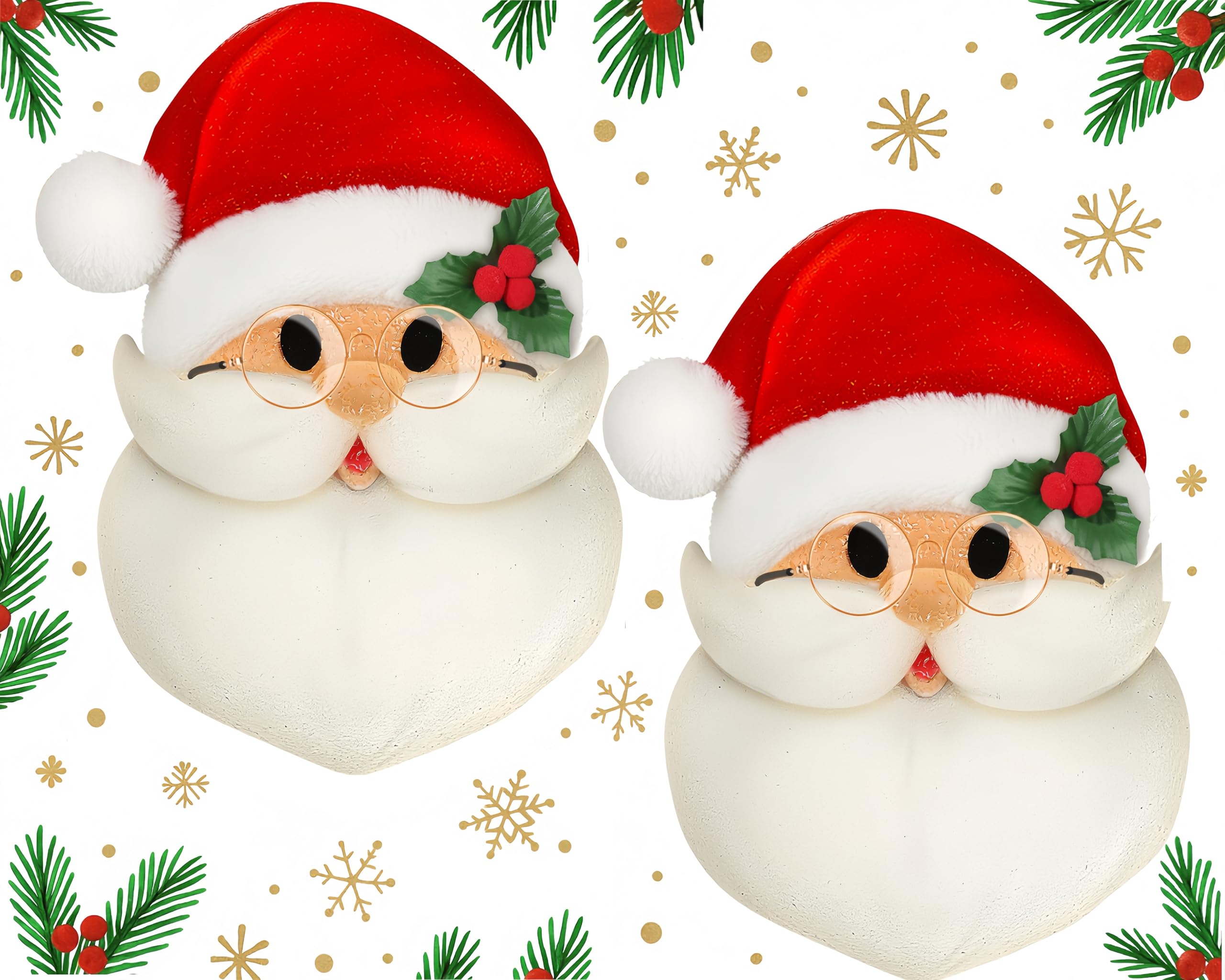 Mudder 2 Pcs Christmas Porch Light Covers Christmas Outdoor Hanging Decorations Flexible Outdoor Light Cover for Winter Xmas Por