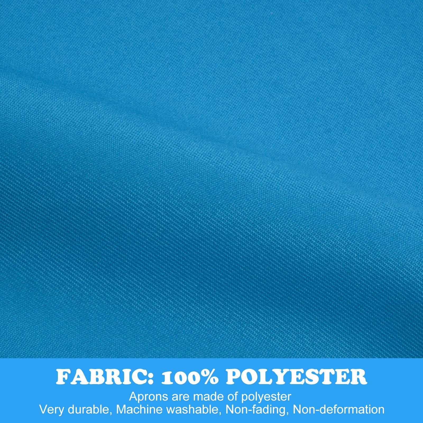 Sinland Kids Apron With Pocket 2 Pack Children Chef Apron For Cooking Baking Painting (M:6-12 Years)