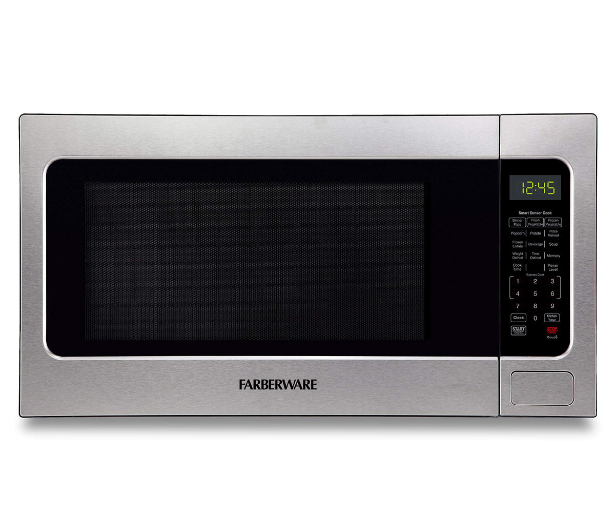 Farberware 1100 Watts Countertop Microwave Oven With Smart Sensor, Led Lighting, Child Lock-For Apartments And Dorms, 2.2 Cu. Ft
