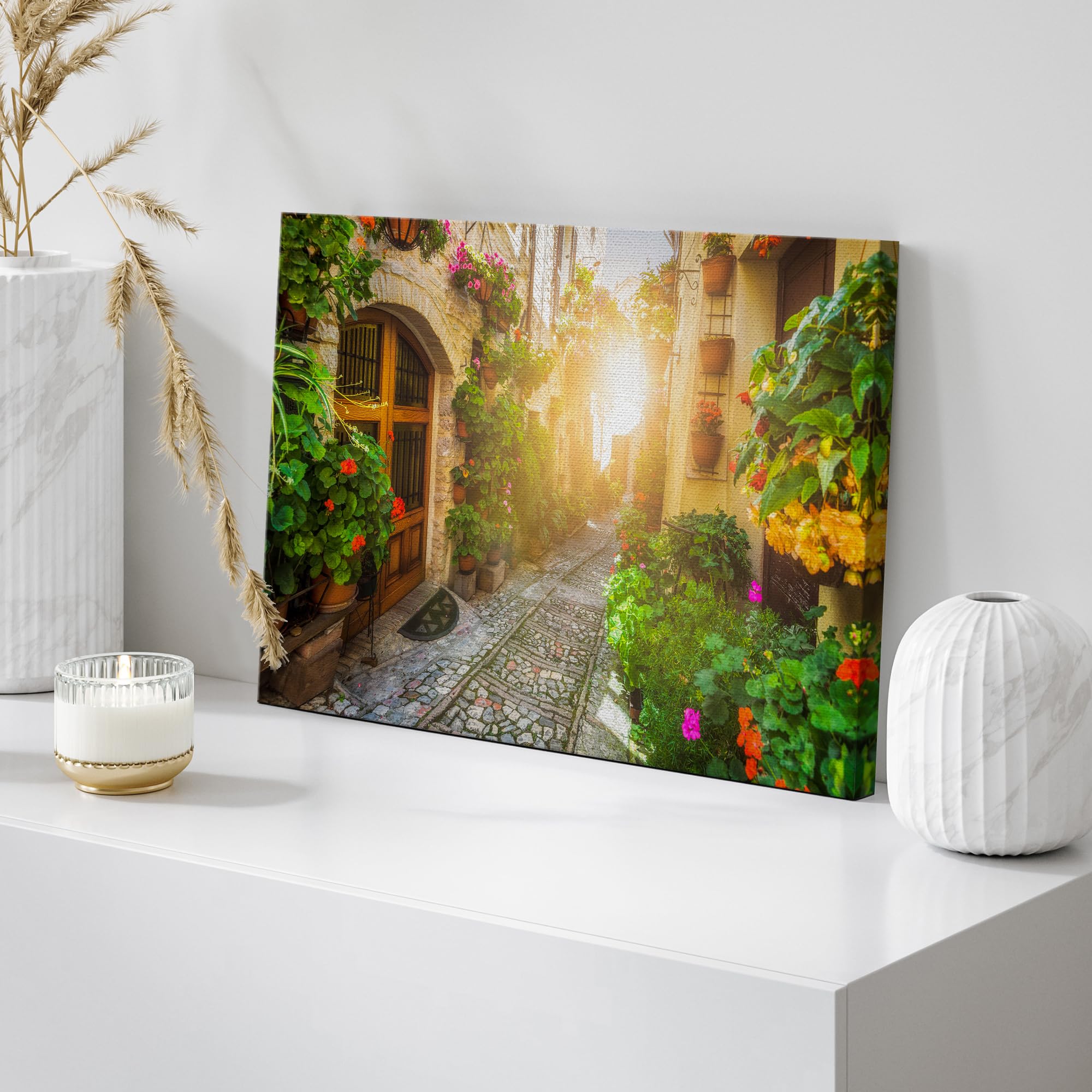 Wall26 Canvas Print Wall Art Floral Botanical Garden Italian Cityscape Nature Wilderness Photography Realism Rustic Scenic Lands