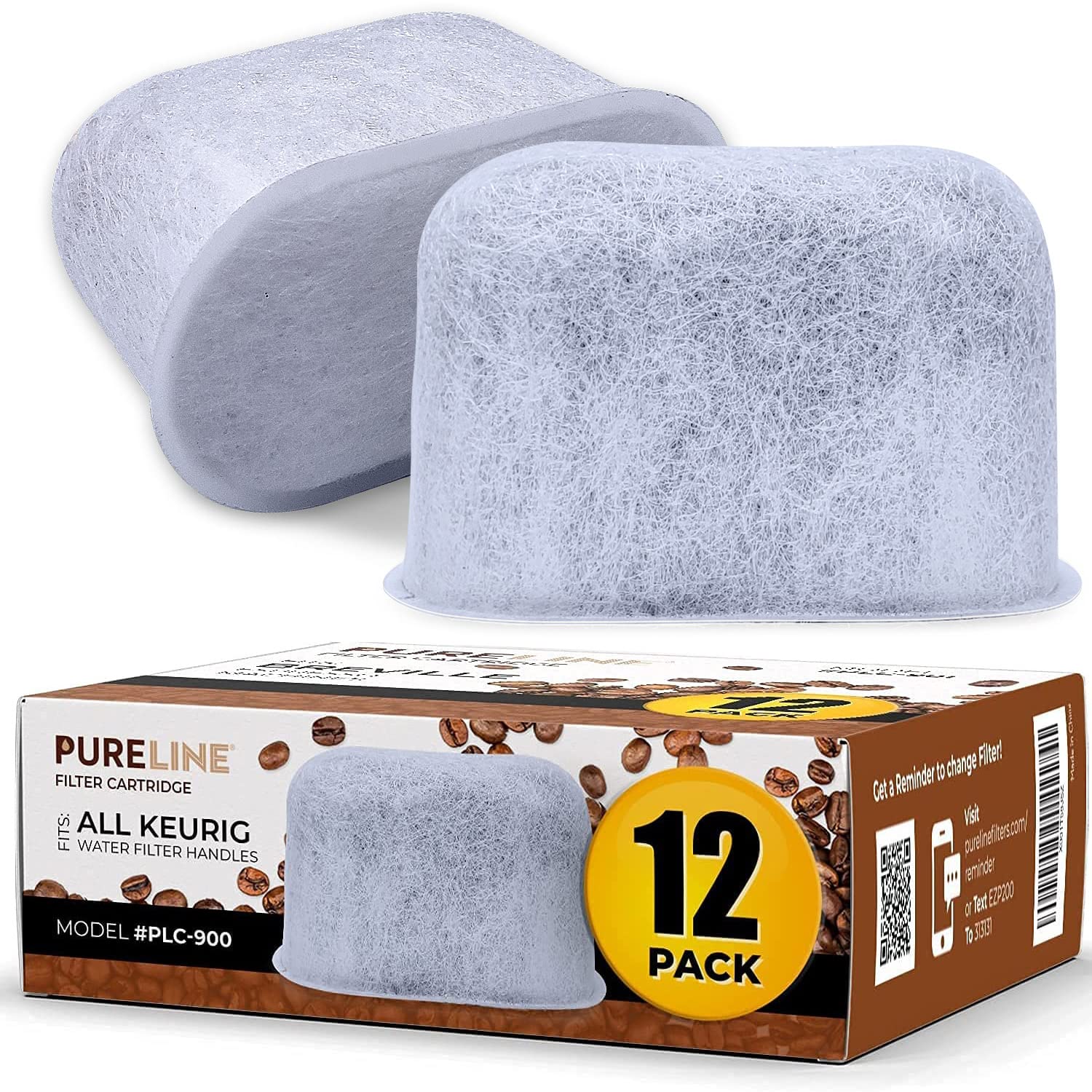 Keurig Filter Replacement, 12 Pack Keurig Compatible Water Filters By Pureline - For Keurig 2.0 And 1.0 Classic Coffee Makers