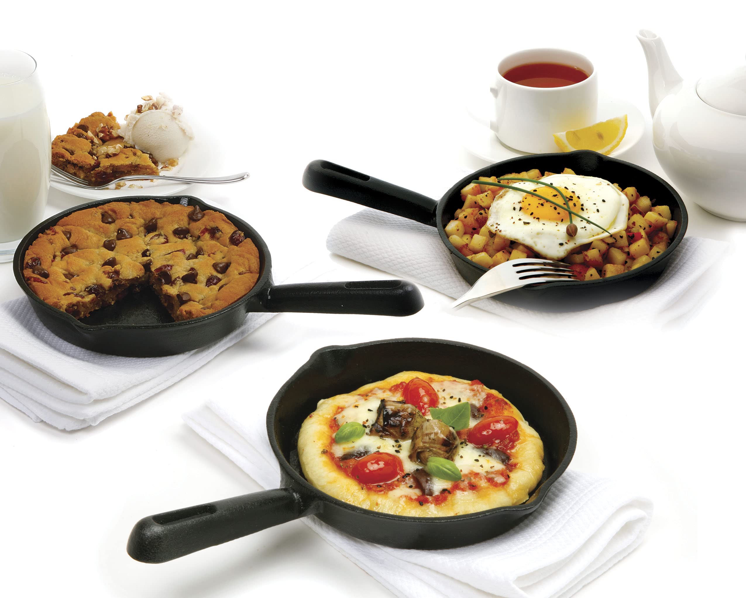 Norpro, 1 Ea 5.5 In Cast Iron Skillet, Black