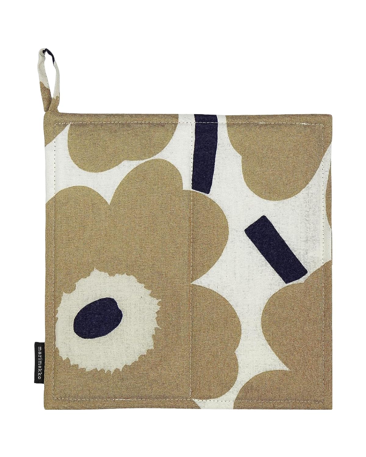 Marimekko Pieni Unikko Pot Holder With Hanging Loop - Refine Your Kitchen D  Cor With Our Floral Pot Holders - Beige Pot Holders