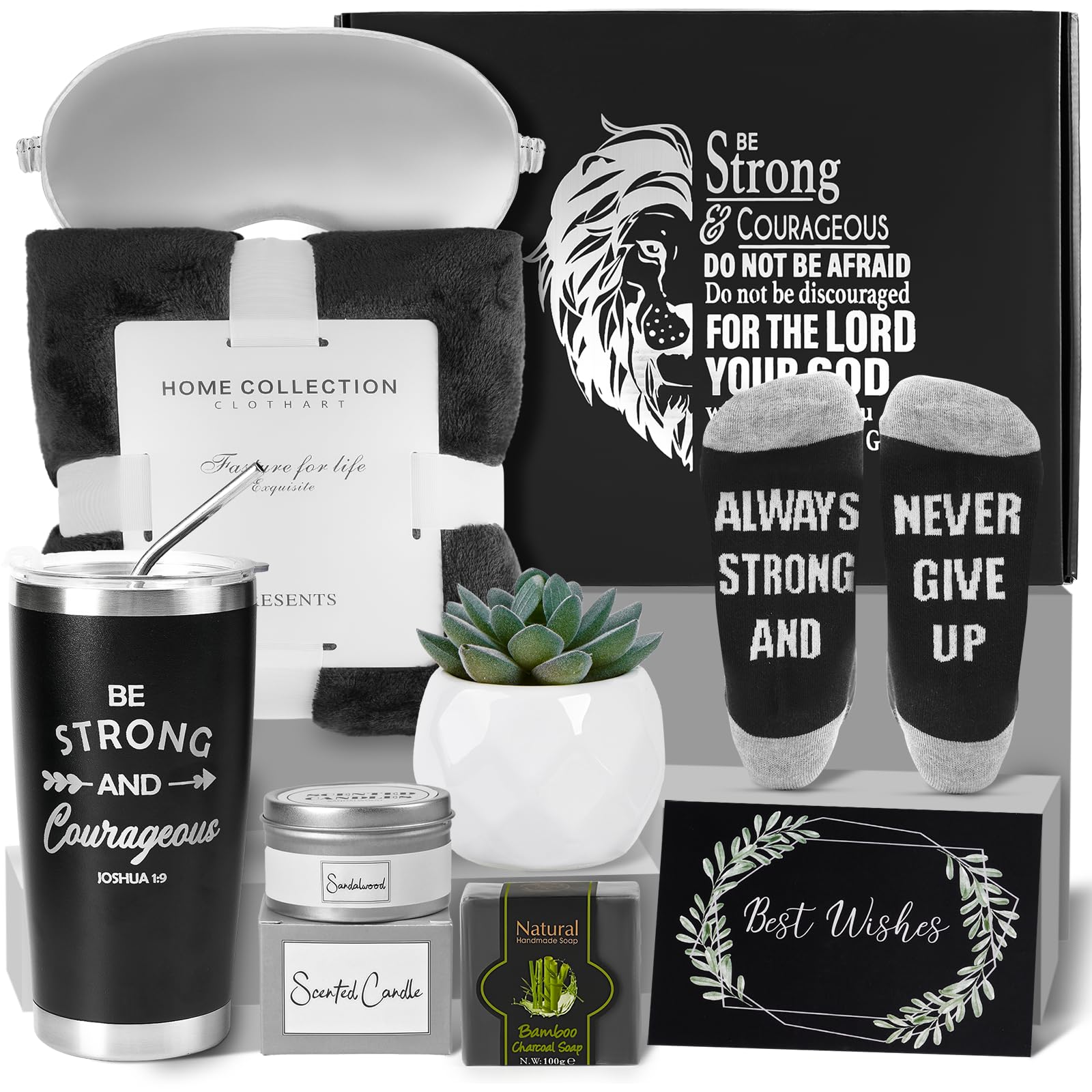 LA NOVO Christian Get Well Soon Gifts for Men, After Surgery Cancer Gifts for Men Chemo Care Package Get Well Gift Basket for Si