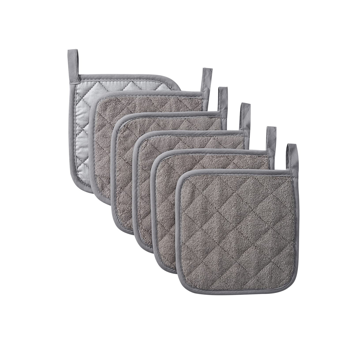 Kitchen Pot Holders Set Heat Resistant Pure Cotton Potholders Kit Trivets Large Coasters Hot Pads Terry Pot Holders For Everyday