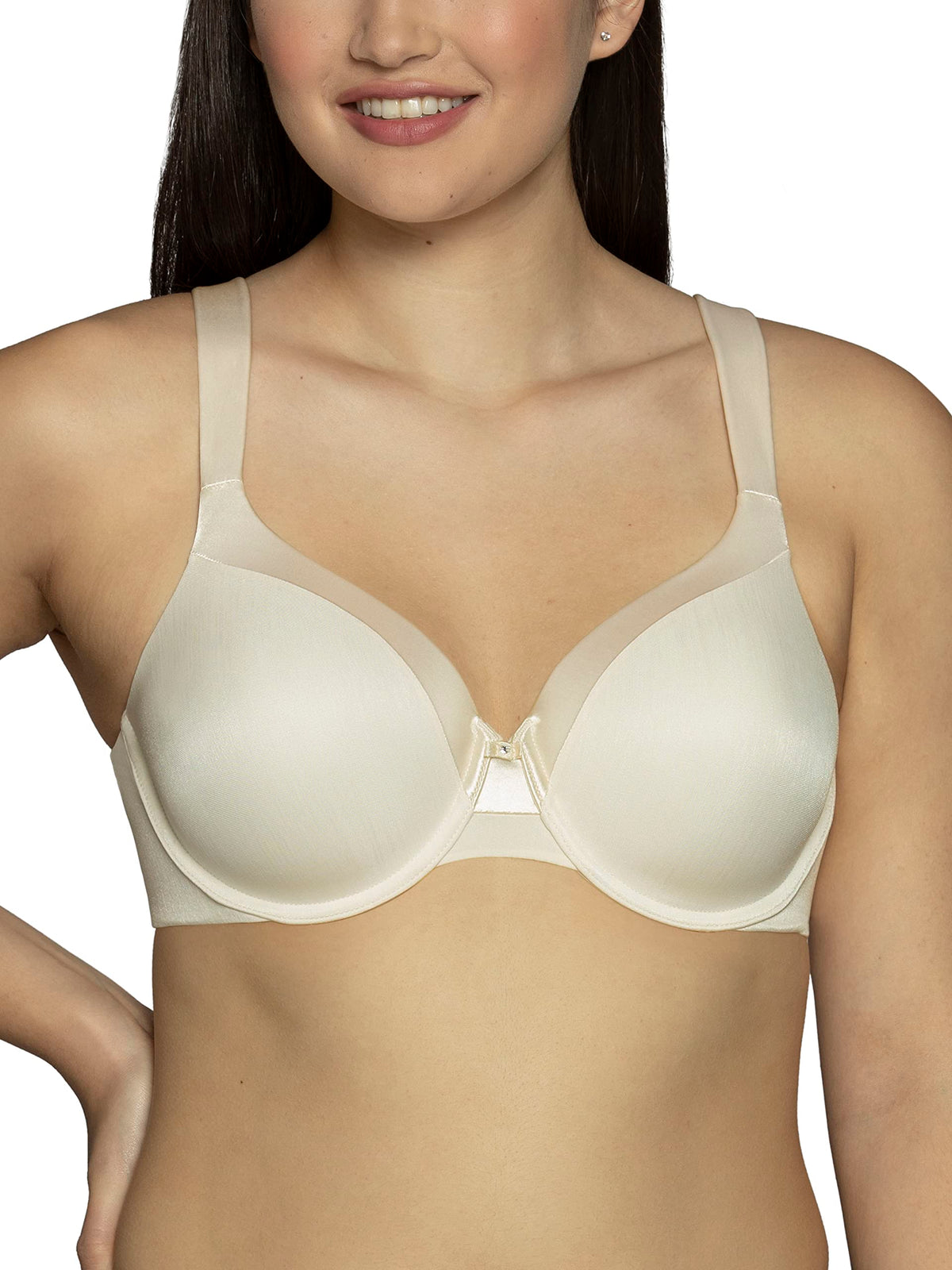 Vanity Fair Womens Plus Size Illumination Full Figure Zoned-In Support Bra (36C-44D), Underwire-Sweet Cream, 42C