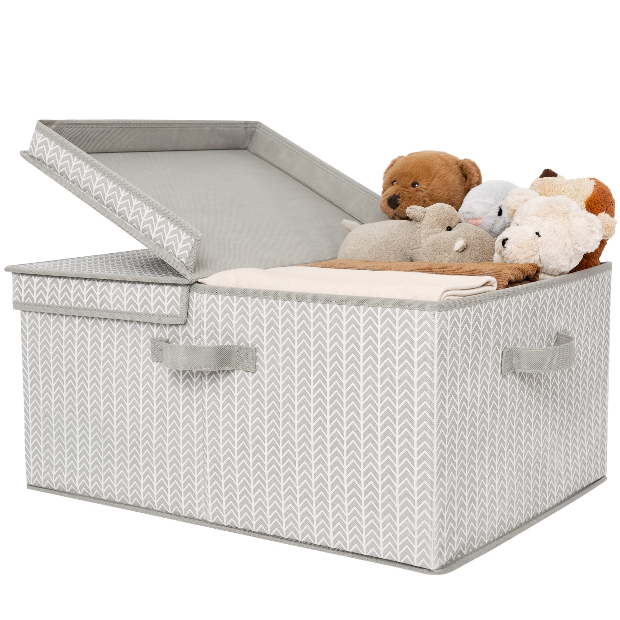 Granny Says Closet Storage Bins With Lids, Fabric Storage Box With Lid, Clothes Bins Storage For Closet, Container Storage Baske