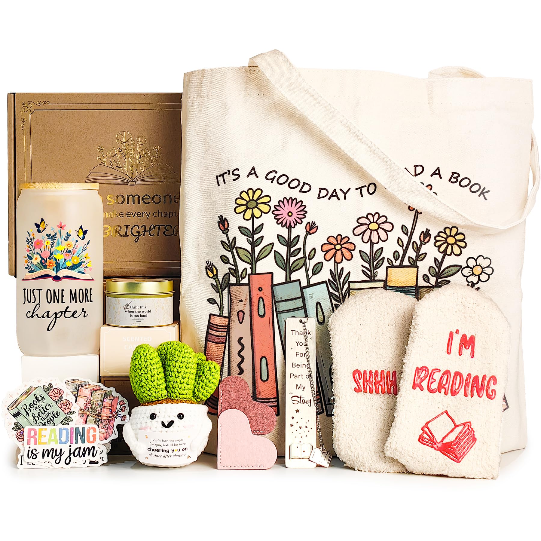MHSMHL Book Lovers Gifts for Women, Gifts for Book Lovers Women, Bookish Gift for Readers, Reading Accessories Gift for Reading 