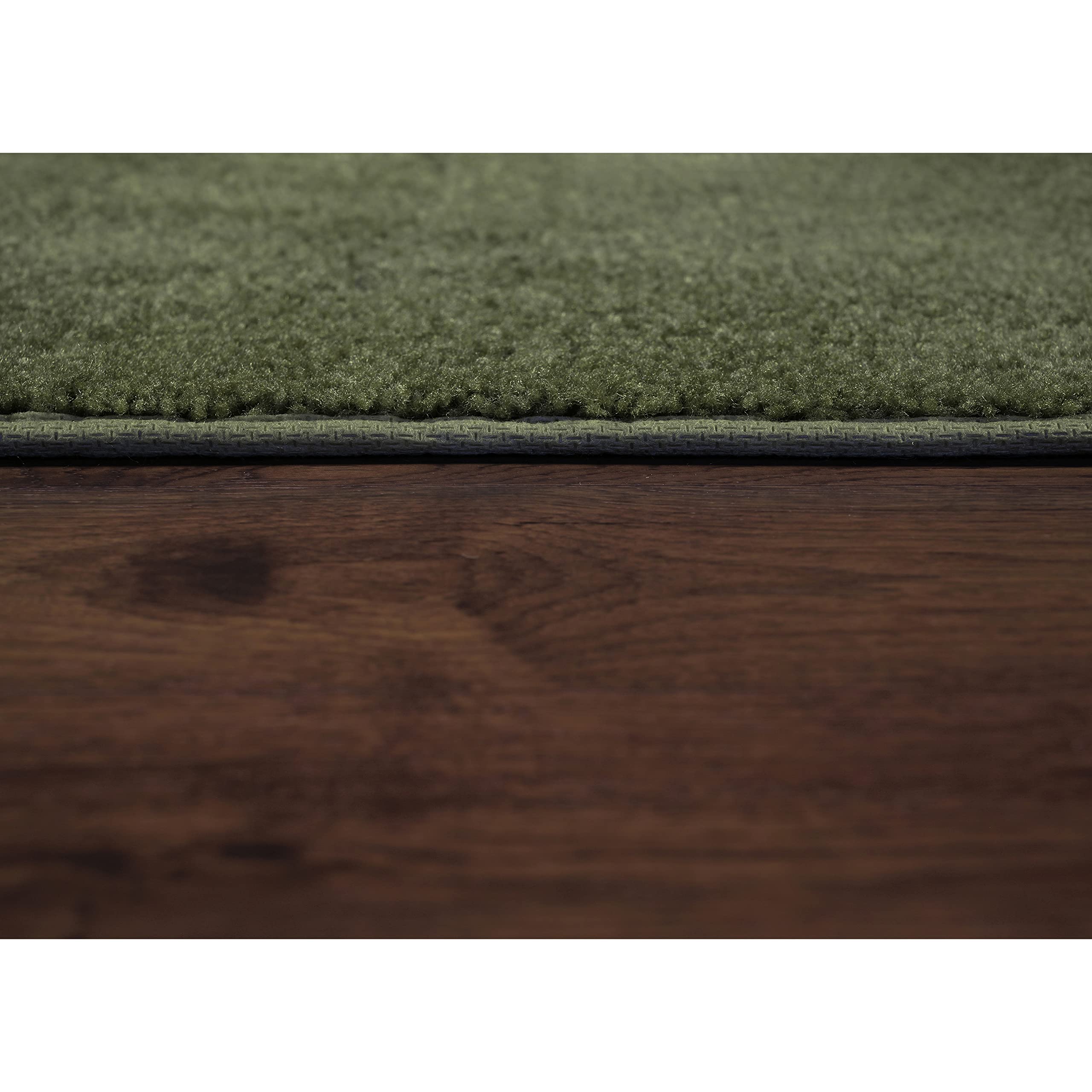 Garland Rug Traditional Nylon Washable Deep Fern 3 Bath Rugs (17 X 24, 21 X 34, 21 X 34) - Soft, Absorbent, And Styl