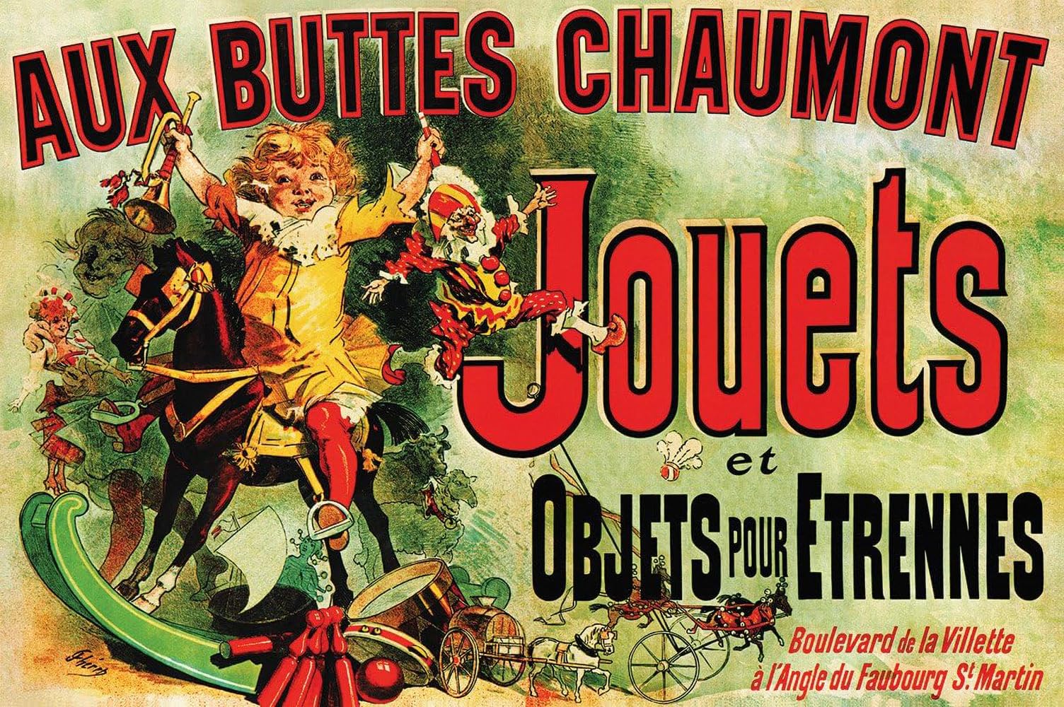 Buyartforless Jouets - Vintage Ad (As Seen On Friends) 36X24 Art Poster Print Vintage Advertising 19Th Century, Multicolor (Hg N