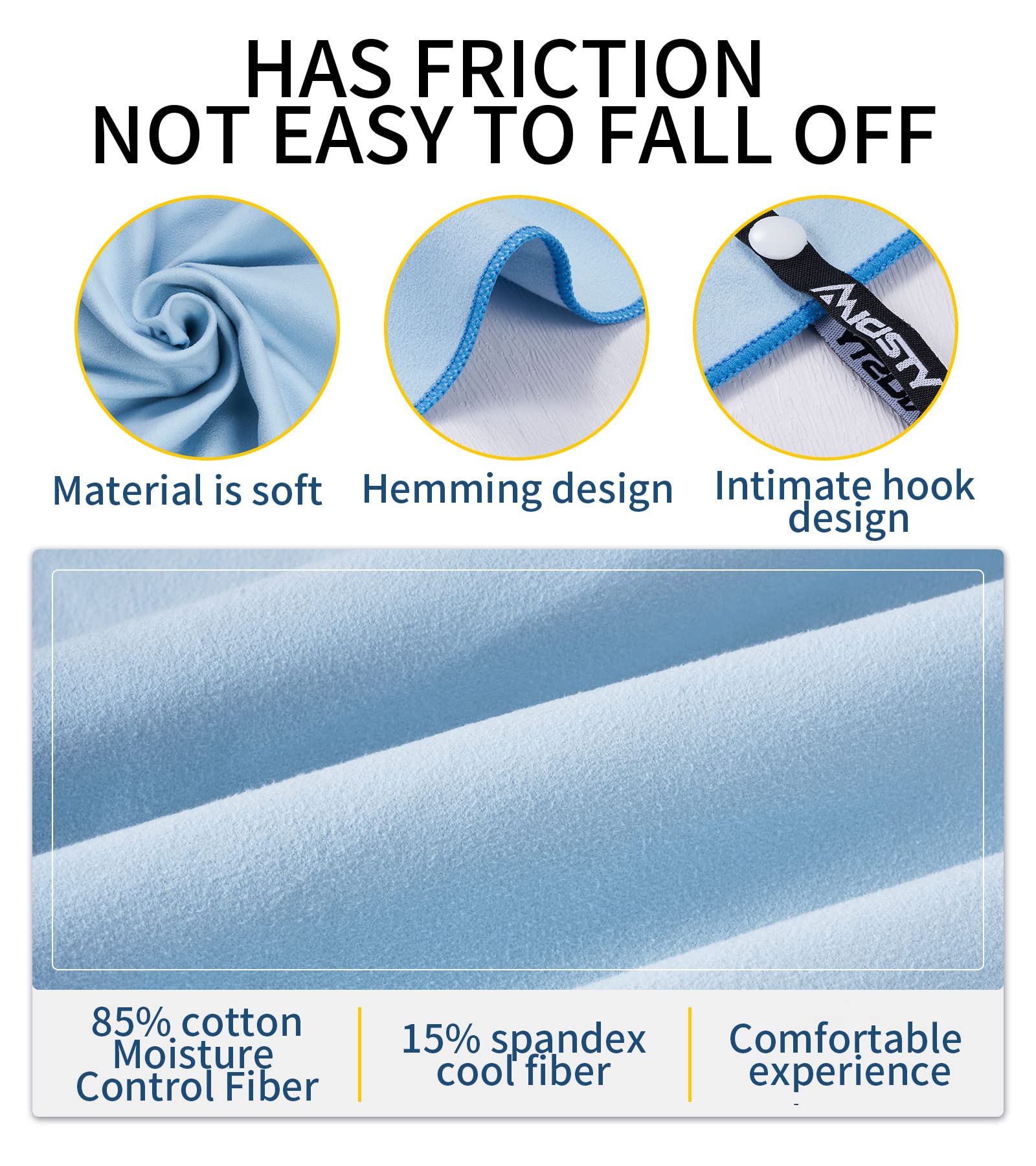 Micisty Microfiber Towel, Beach Towel, Fast Drying, Lightweight, Soft, Compact, Quick Dry Fitness Hiking Yoga Camping Travel Tow