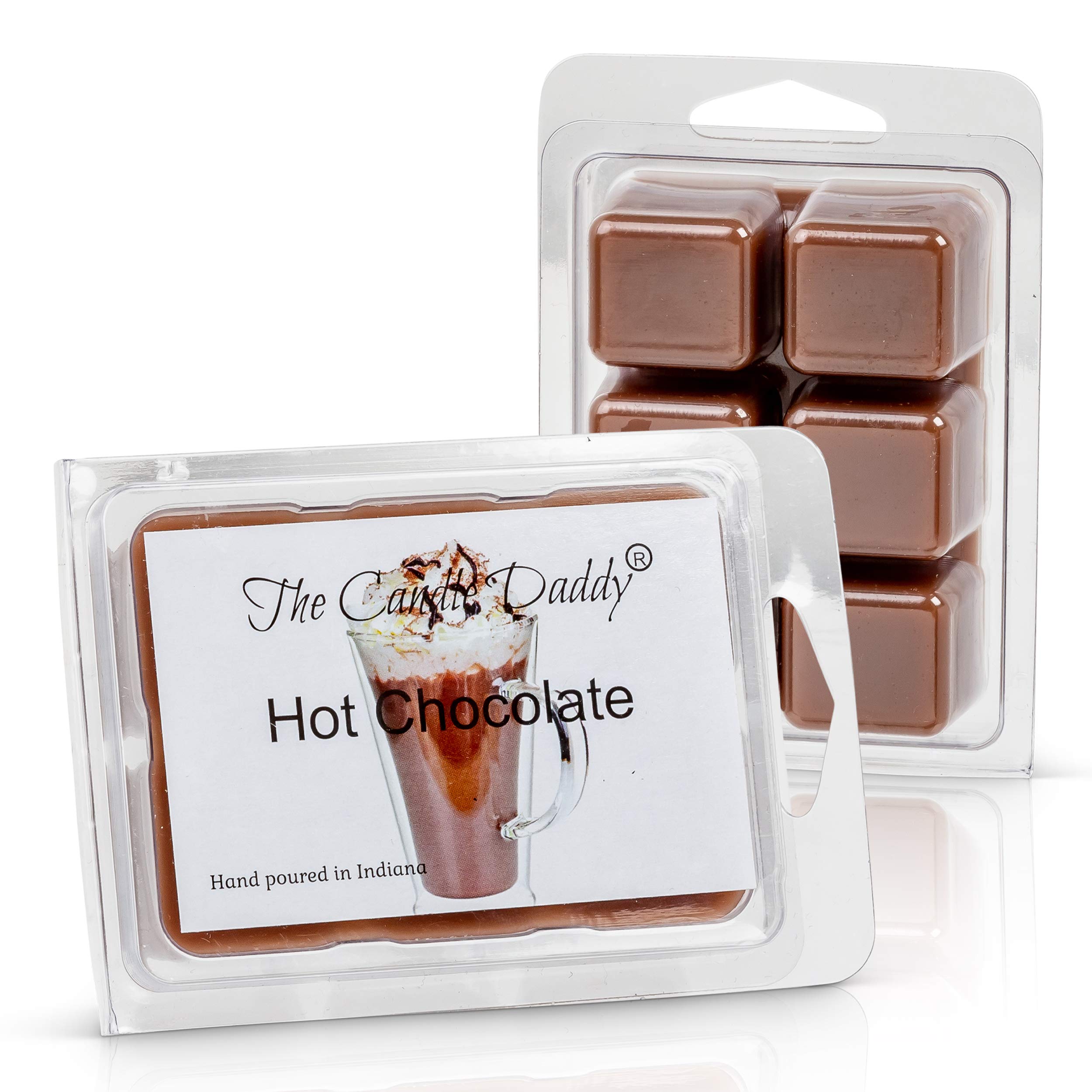 The Candle Daddy Hot Chocolate Cocoa Scented Melt- Maximum Scent Wax Cubes/Melts- 1 Pack -2 Ounces- 6 Cubes