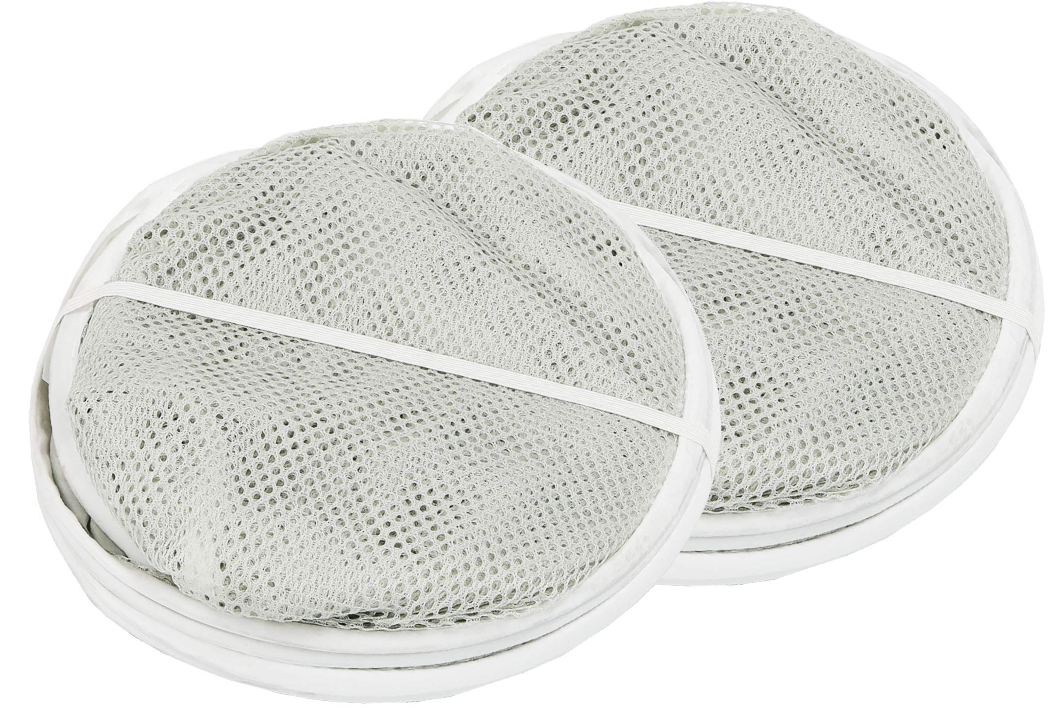 Simple Houseware Mesh Pop-Up Laundry Hamper Basket With Side Pocket, Gray - 2 Pack