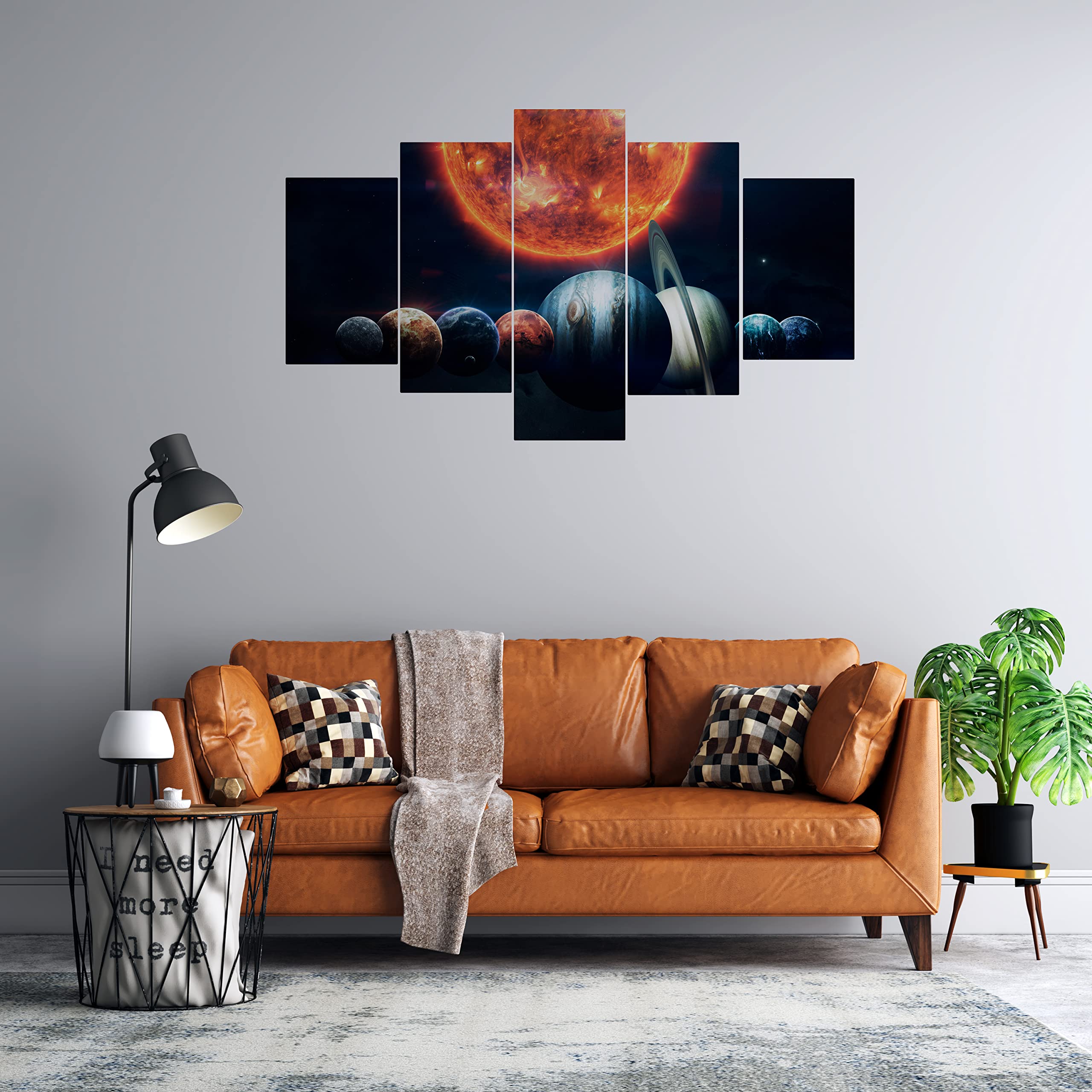 Scpmarts Multiple Space Frames Landscape Wall Painting For Living Room, Drawing Room, Bedroom, Office, Hotels Etc (Size 18 Inch