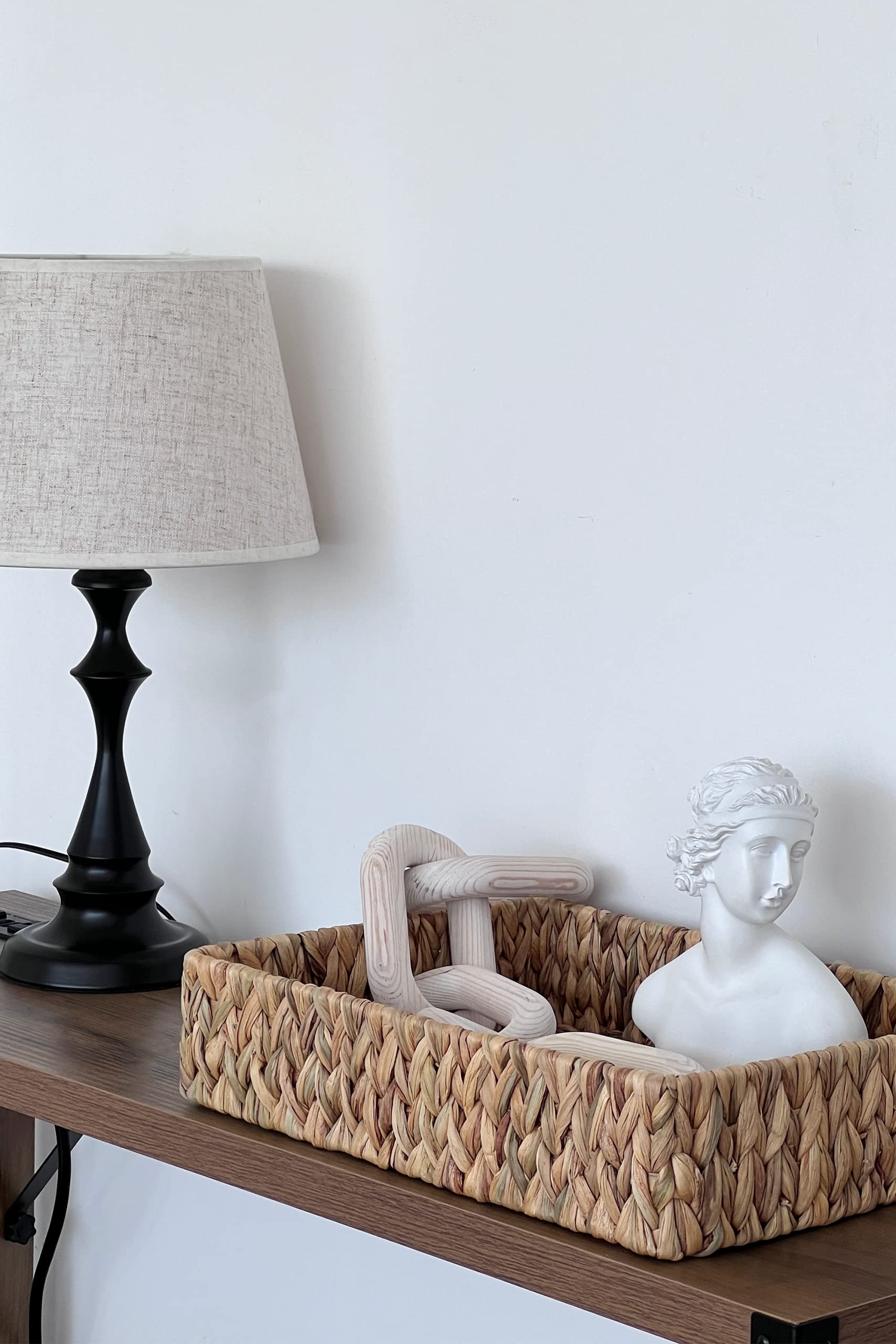 Storageworks Large Toilet Basket Tank Topper, Toilet Paper Basket For Bathroom, Water Hyacinth Storage Basket For Toilet Tank To