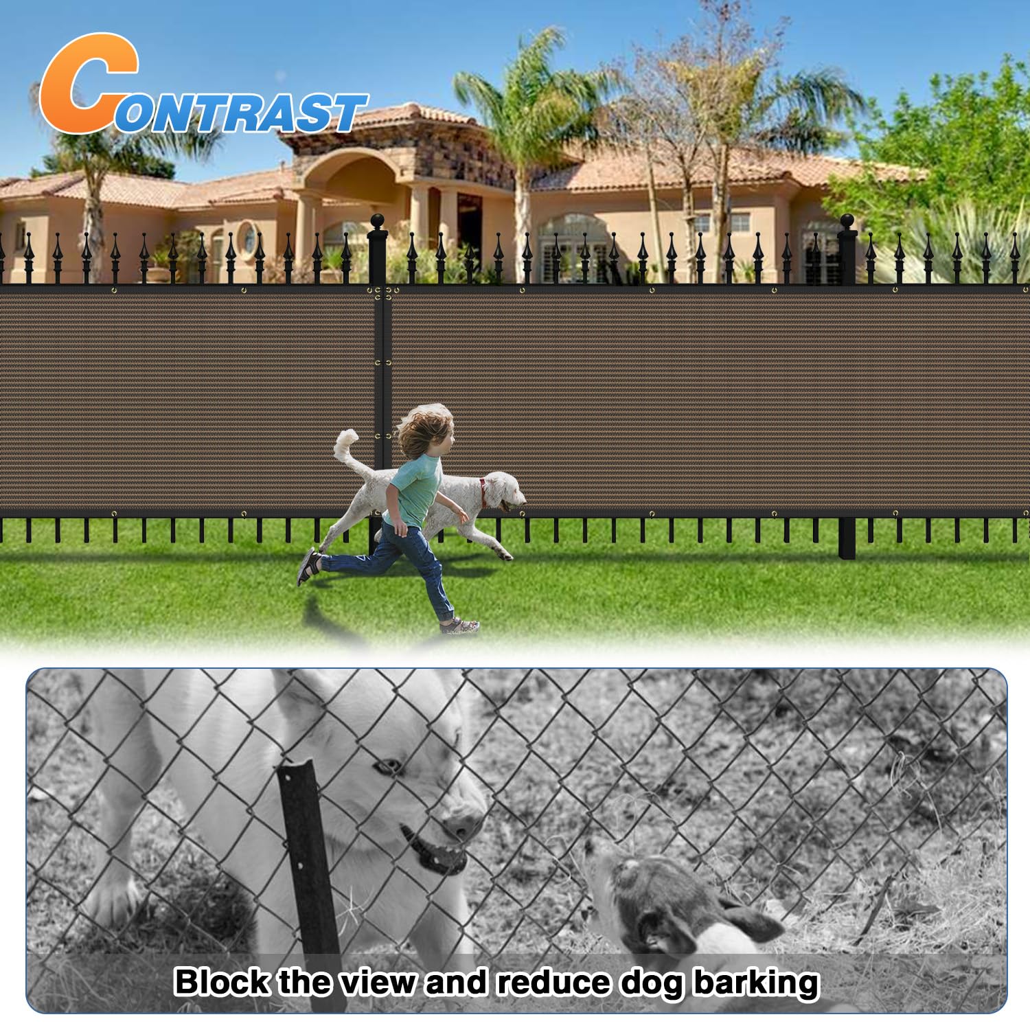 Tang Sunshades Depot Privacy Fence Screen Brown 6 X 88 Heavy Duty Commercial Windscreen Residential Fence Netting Fence Cover 15
