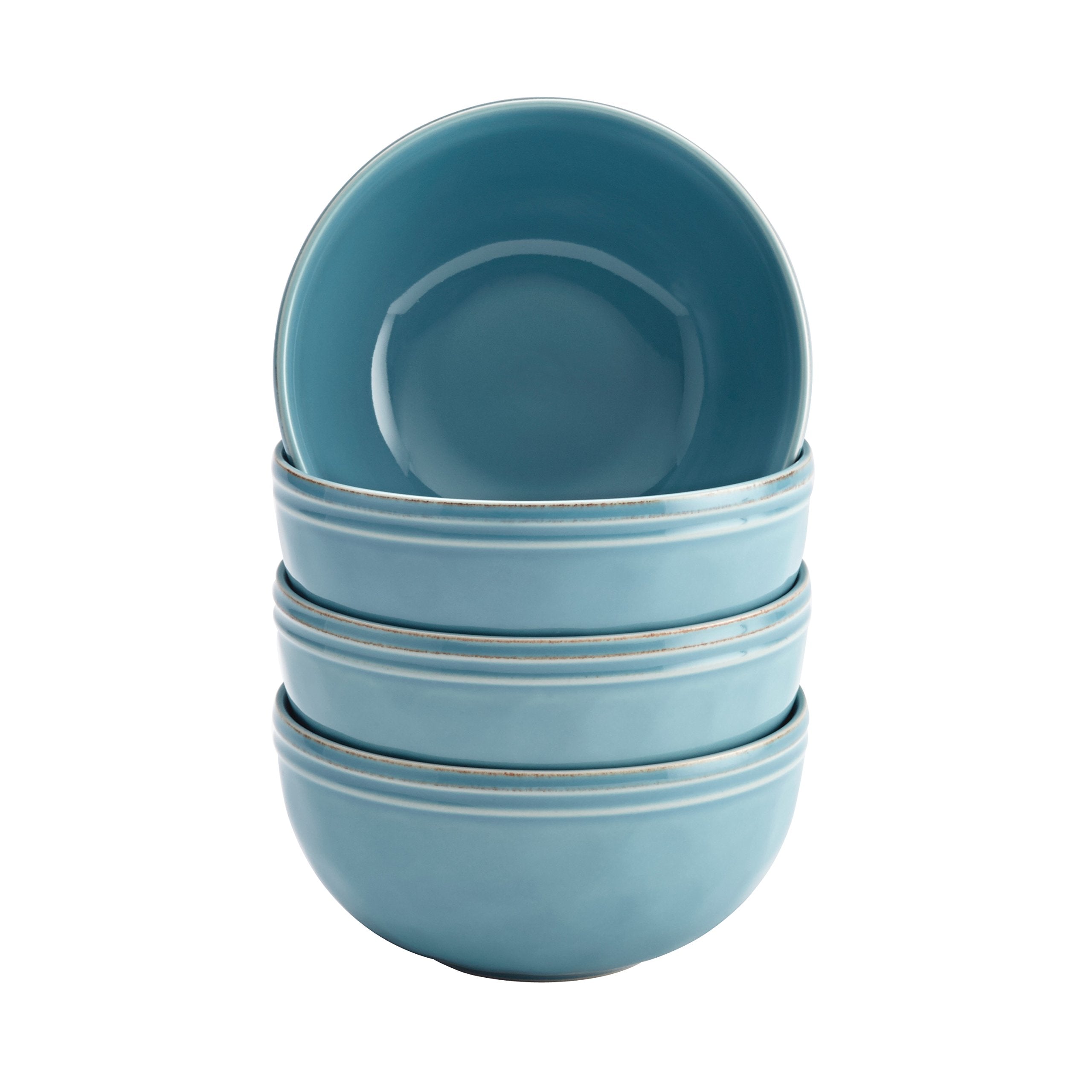 Rachael Ray Cucina Stoneware, 16-piece Dinnerware Set, Agave Blue