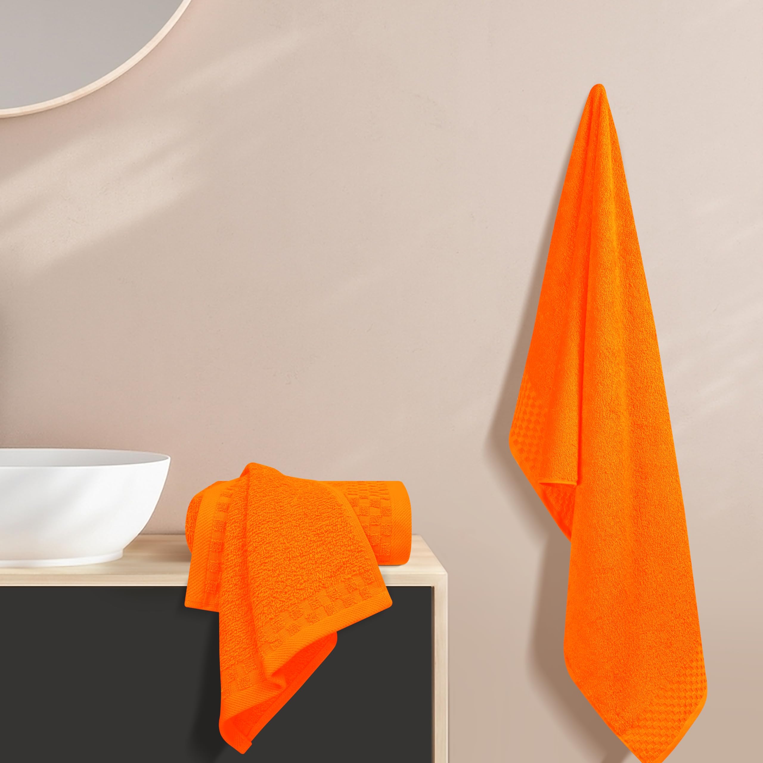 Myown Ultra Soft 3 Pack Cotton Towel Set, Contains A Bath Towels 28X55 Inch, A Hand Towels 16X24 Inch & A Wash Coths 12X12 Inch,