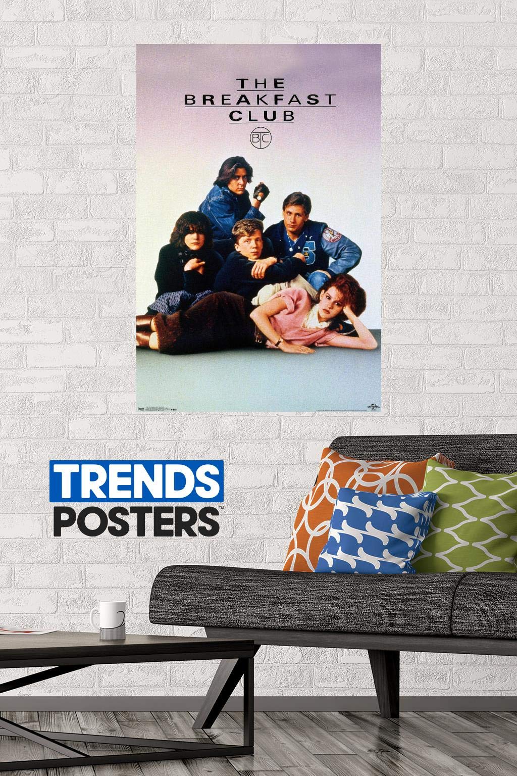 Trends International The Breakfast Club - One Sheet Wall Poster, 22.375'' X 34'', Poster & Mount Bundle