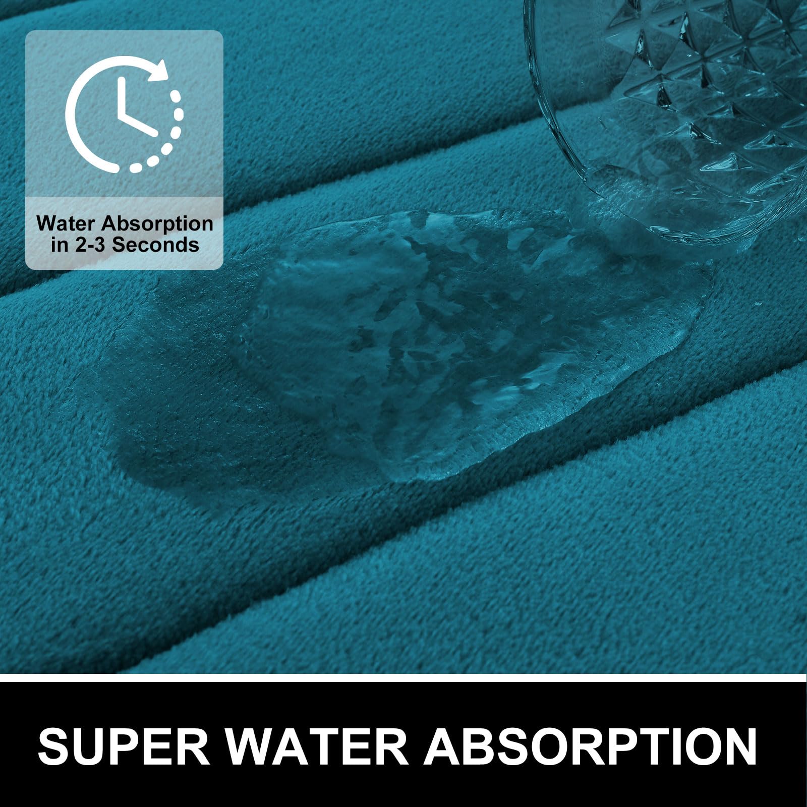 Colorxy Memory Foam Bath Mat 47X17, Ultra Soft And Absorbent Bathroom Rugs, Non-Slip, Machine Wash Dry, Thick Bath Rug Carpet Fo
