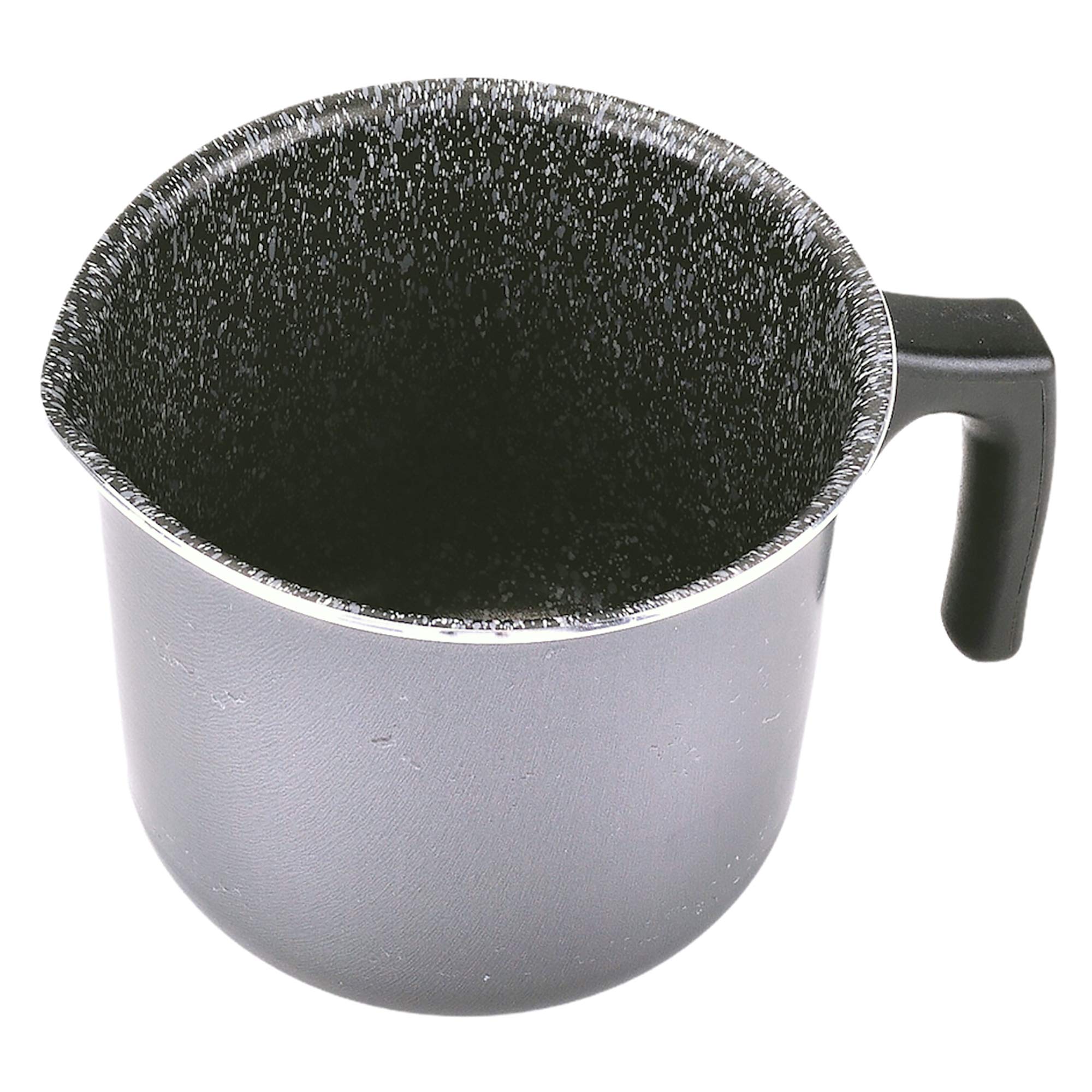 ALLUFLON Tradition Italy Milkpan, Aluminium, Black, 10 cm