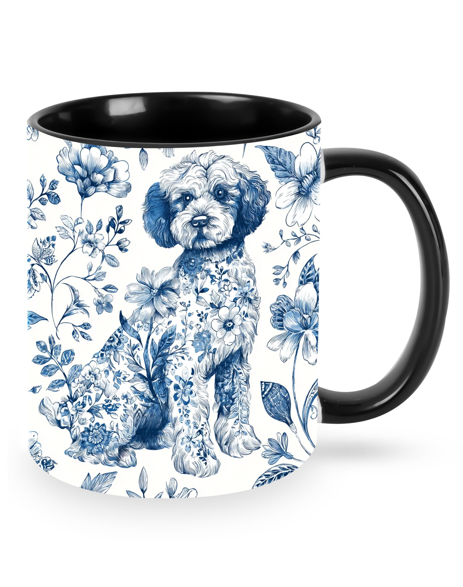 sagacitrix Teddy Dog 11oz Funny Coffee Mug Cute Tea Cup for Women Ceramic Mug Microwave Safe with Handle