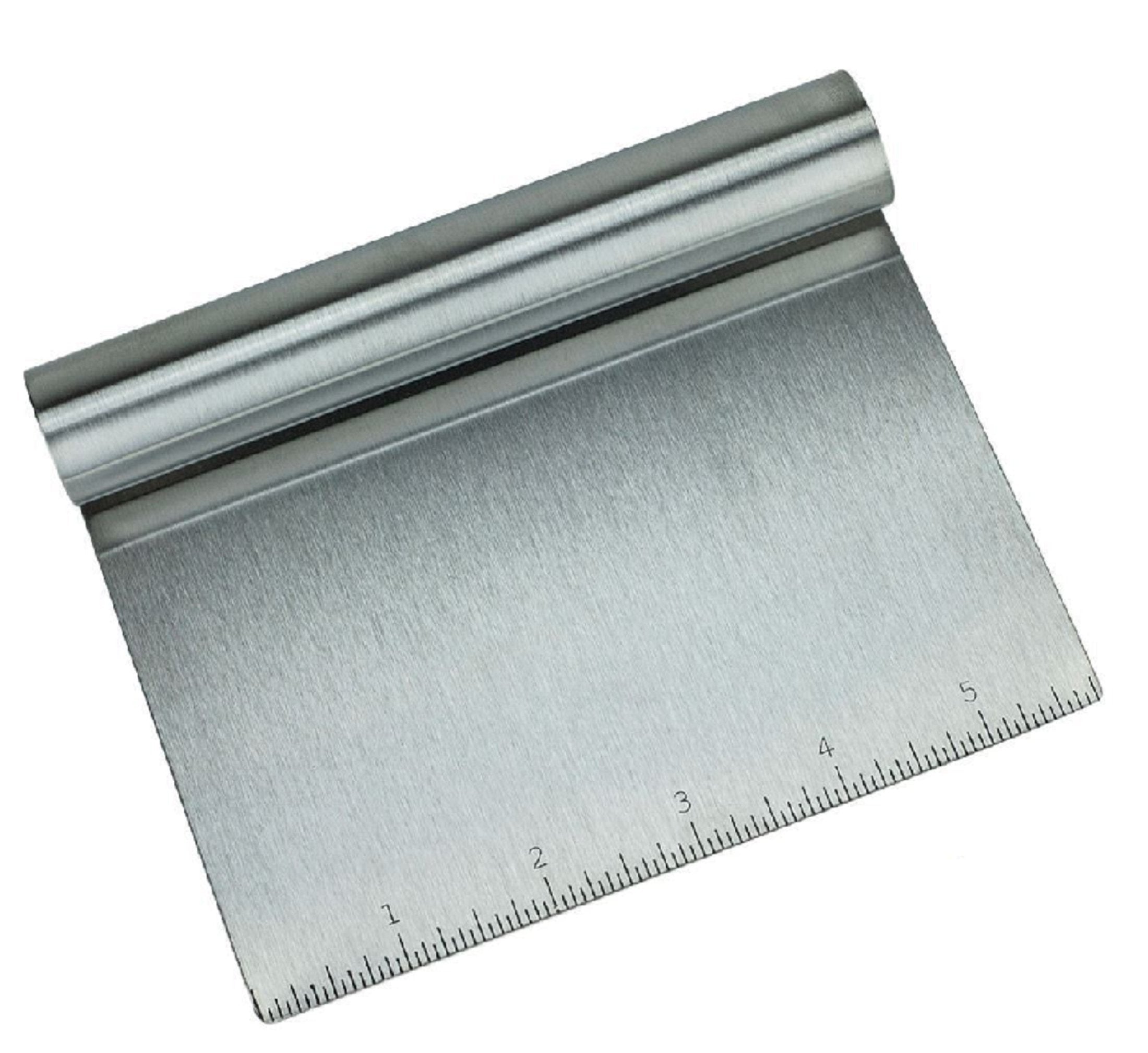 Stainless Steel Food Scraper And Chopper Large Griddle Spatula Kitchen Tool Gadget By Merry Bird