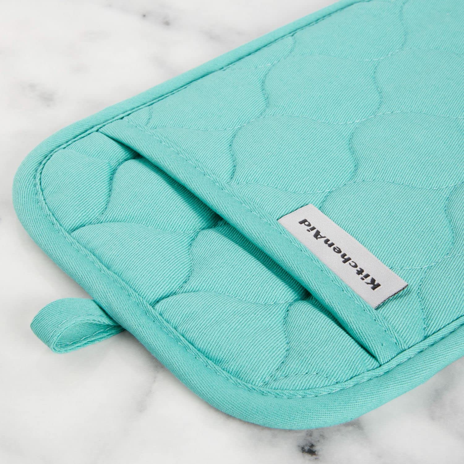 Kitchenaid Quilted Cotton Terry Cloth Oven Mitt, Pot Holder, Kitchen Towel 4-Pack Set, Heat Resistant, Silicone Grip, Gift Set,